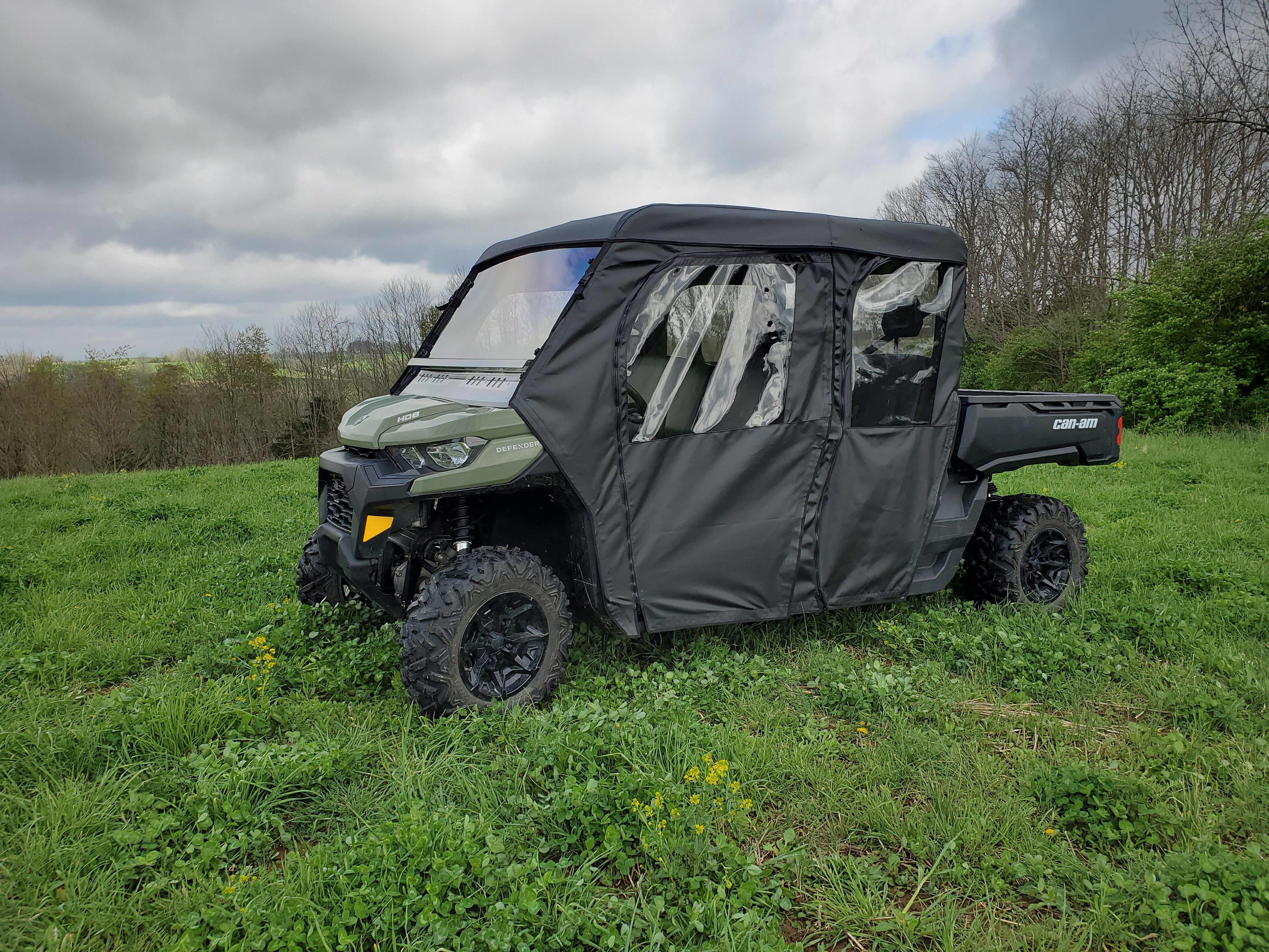 Photo of Can-Am Defender Max 4 - Soft Doors (Full Doors) by 3 Star UTV - Premium Enclosures for UTVs / Side by Sides