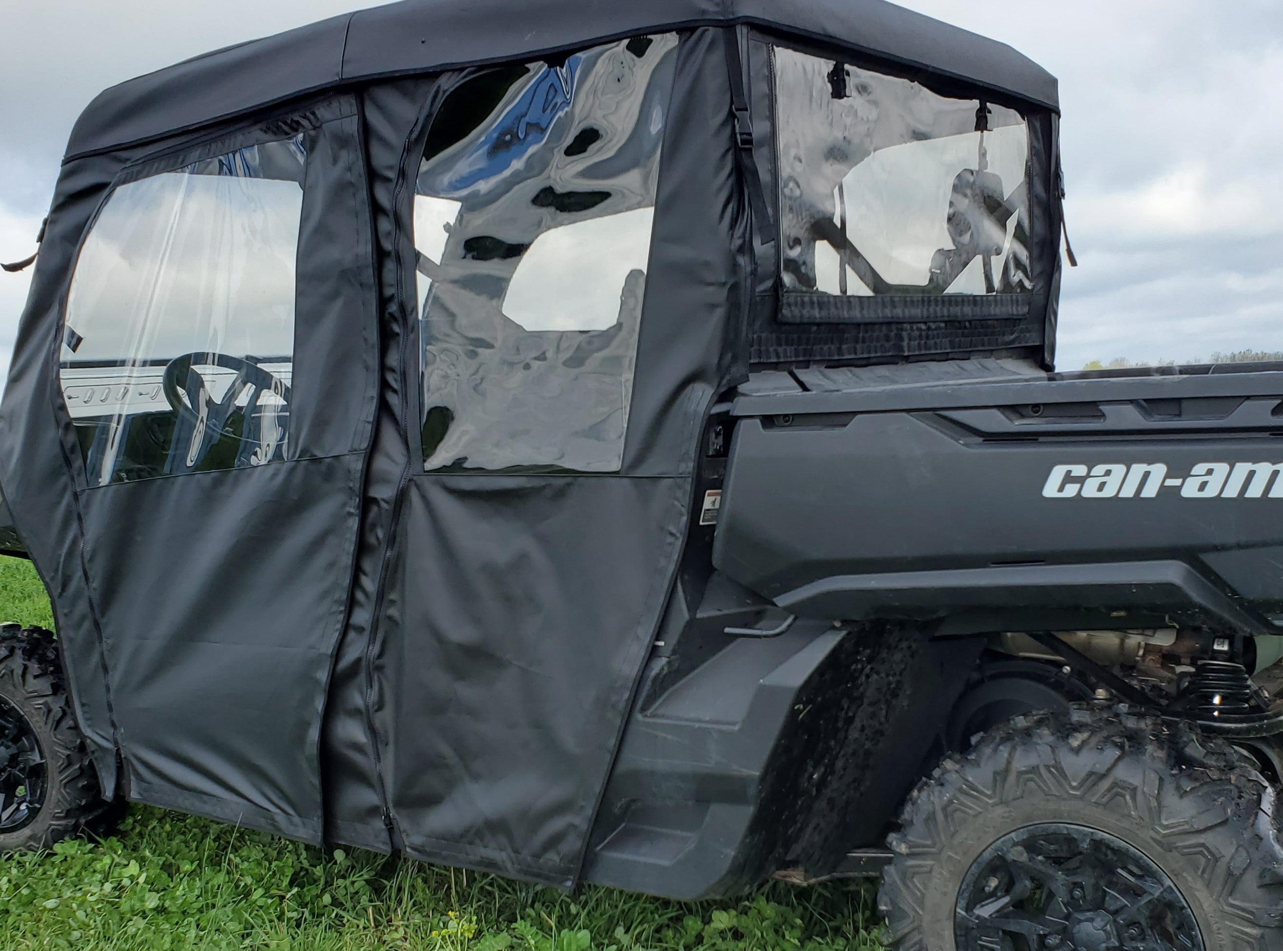 Photo of Can-Am Defender Max 4 - Soft Doors (Full Doors) by 3 Star UTV - Premium Enclosures for UTVs / Side by Sides