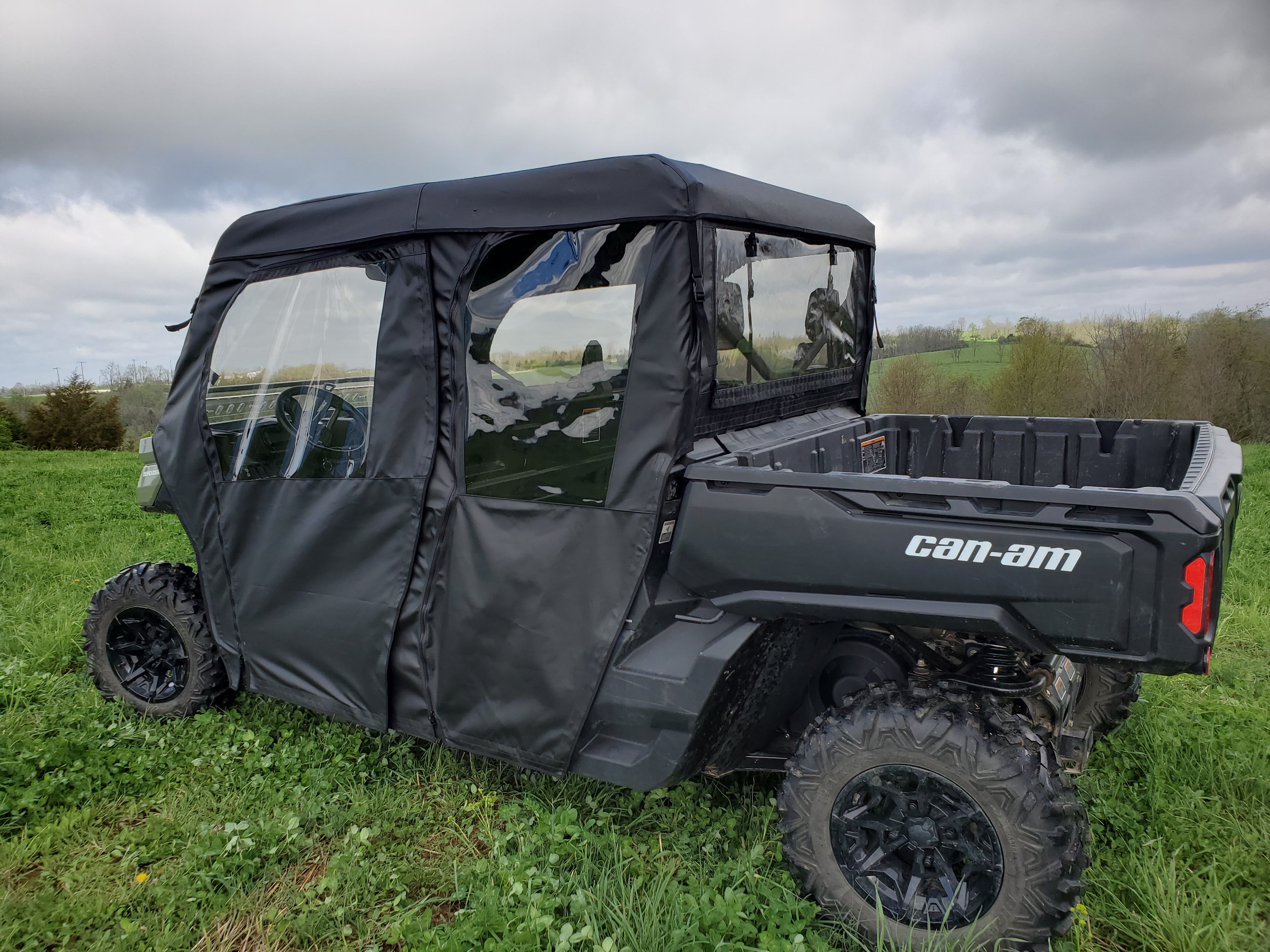 Photo of Can-Am Defender Max 4 - Soft Doors (Full Doors) by 3 Star UTV - Premium Enclosures for UTVs / Side by Sides