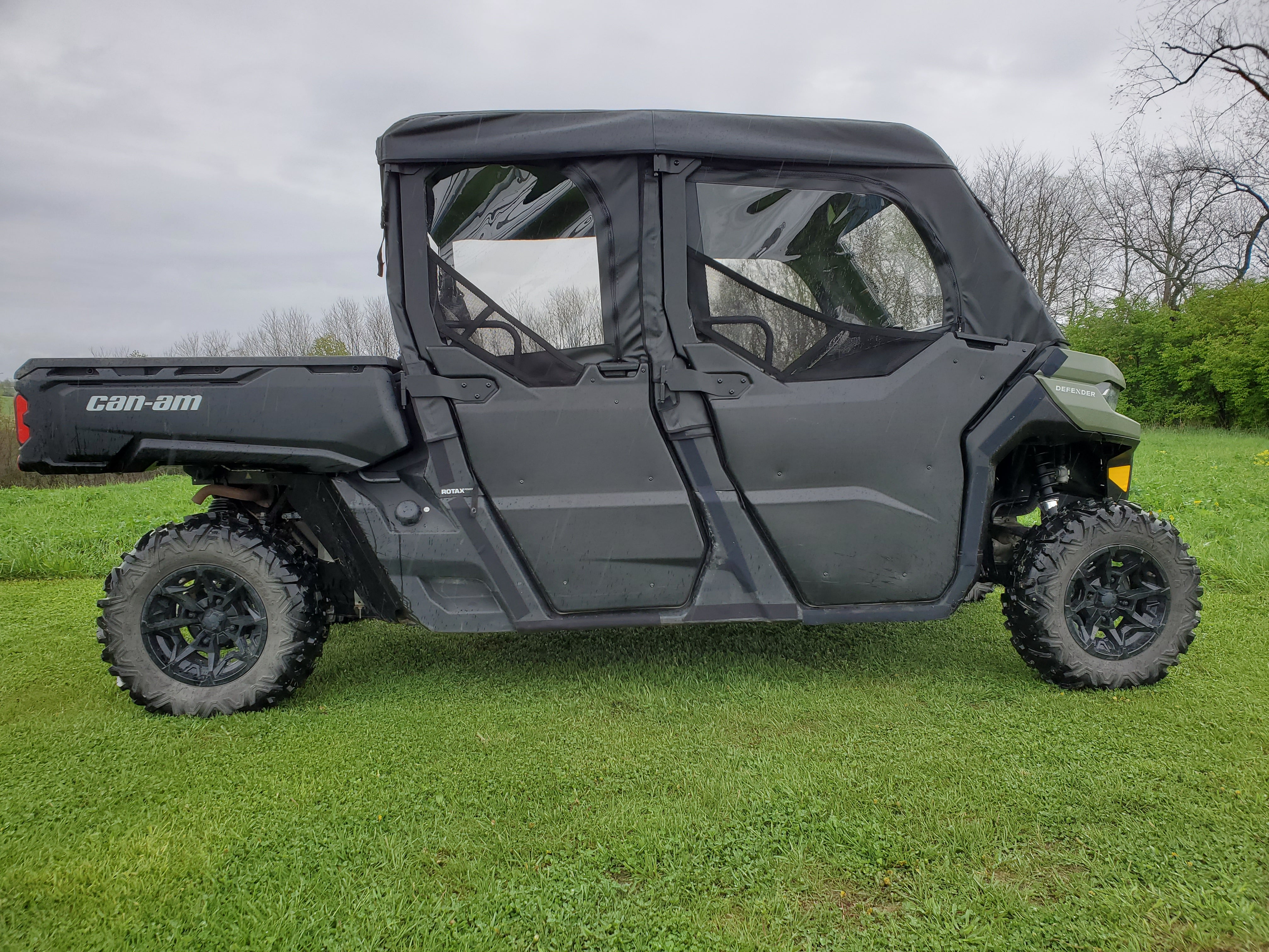 Photo of Can-Am Defender Max 4 - Soft Doors (Half Doors) by 3 Star UTV - Premium Enclosures for UTVs / Side by Sides