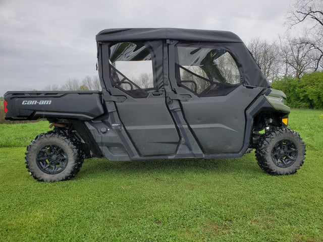 Photo of Can-Am Defender Max 4 - Soft Doors (Half Doors) by 3 Star UTV - Premium Enclosures for UTVs / Side by Sides