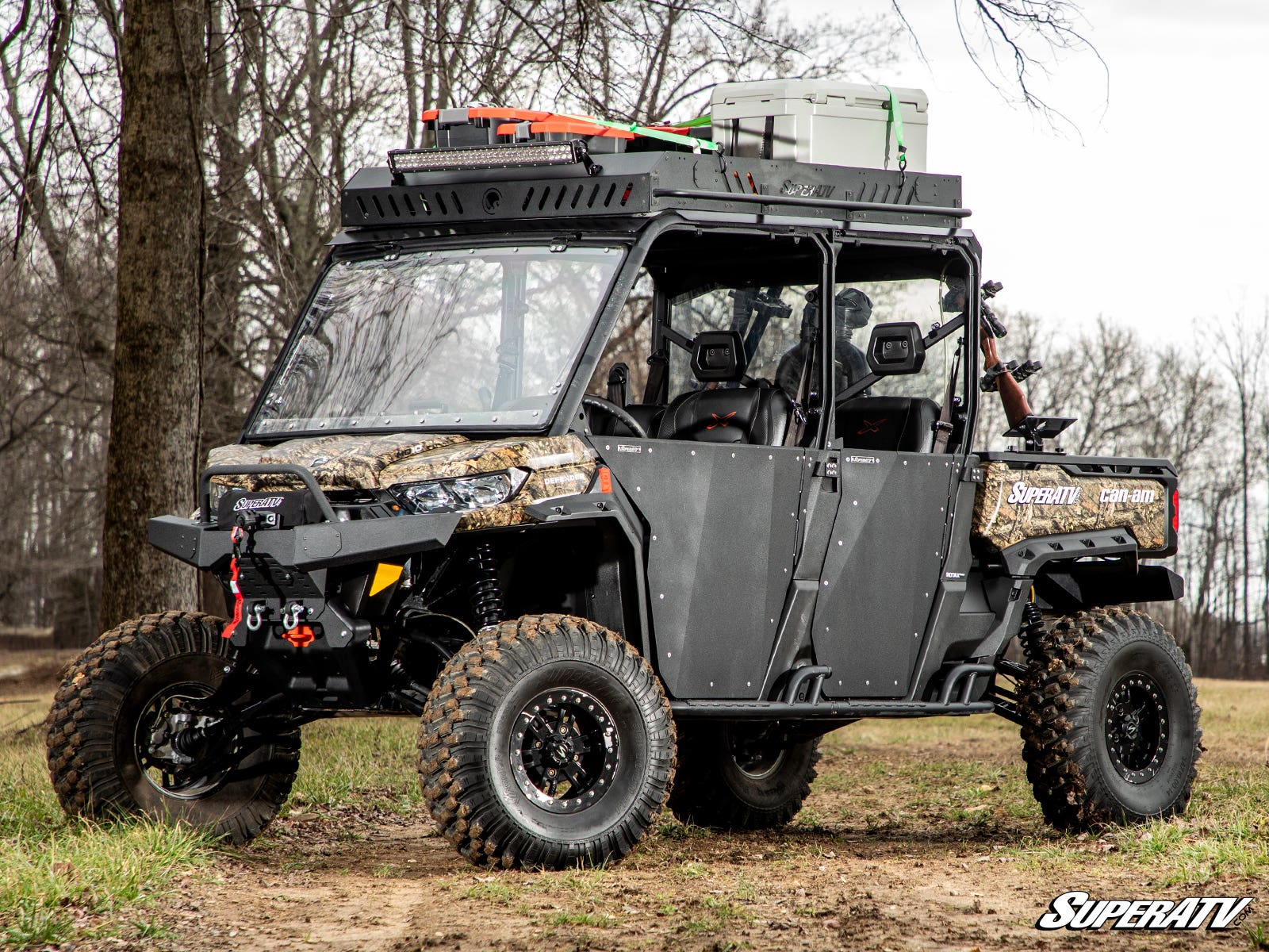 Photo of SuperATV Can-Am Defender MAX Outfitter Roof Rack by SuperATV - Premium Storage for UTVs / Side by Sides