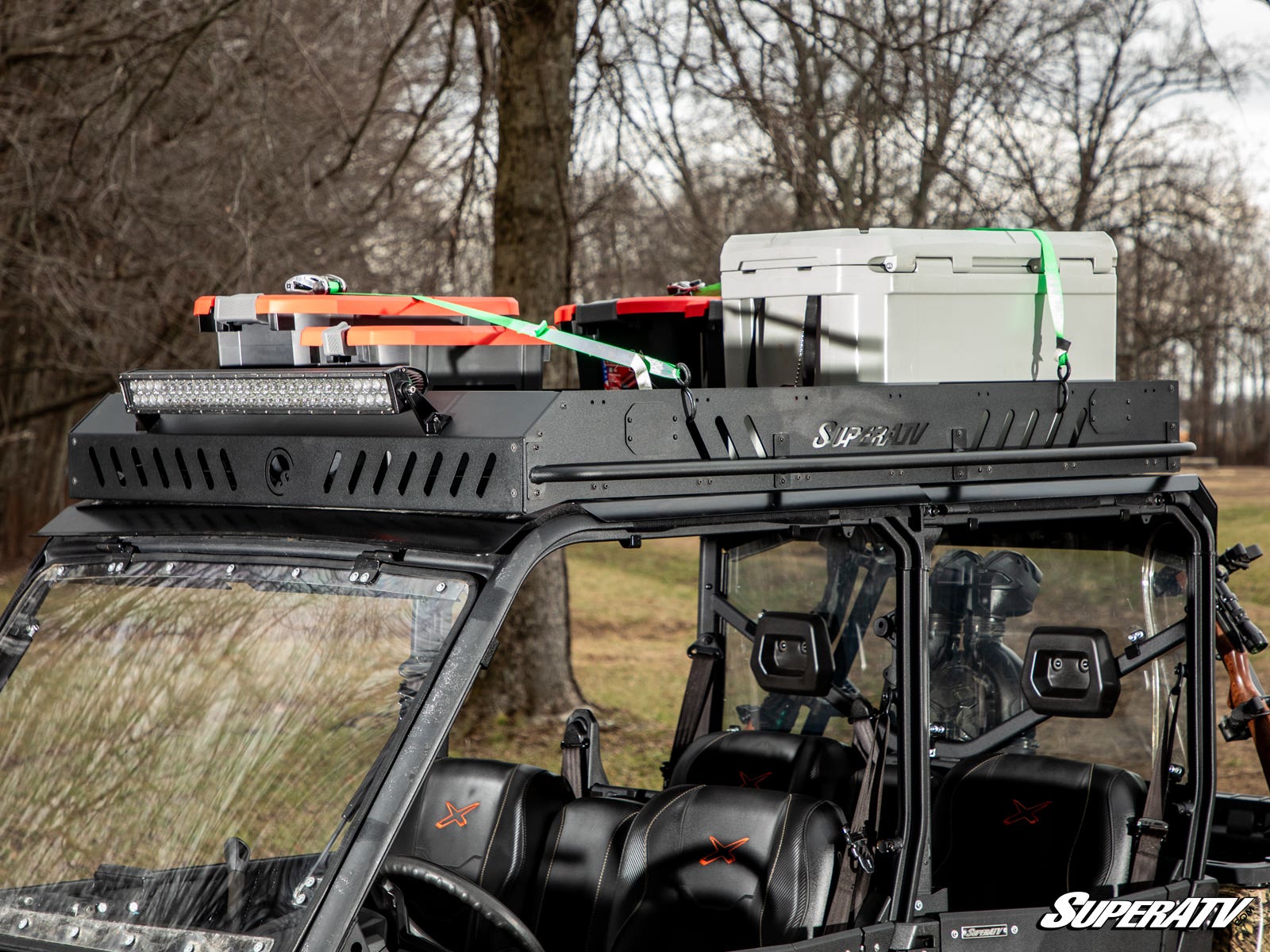 Photo of SuperATV Can-Am Defender MAX Outfitter Roof Rack by SuperATV - Premium Storage for UTVs / Side by Sides