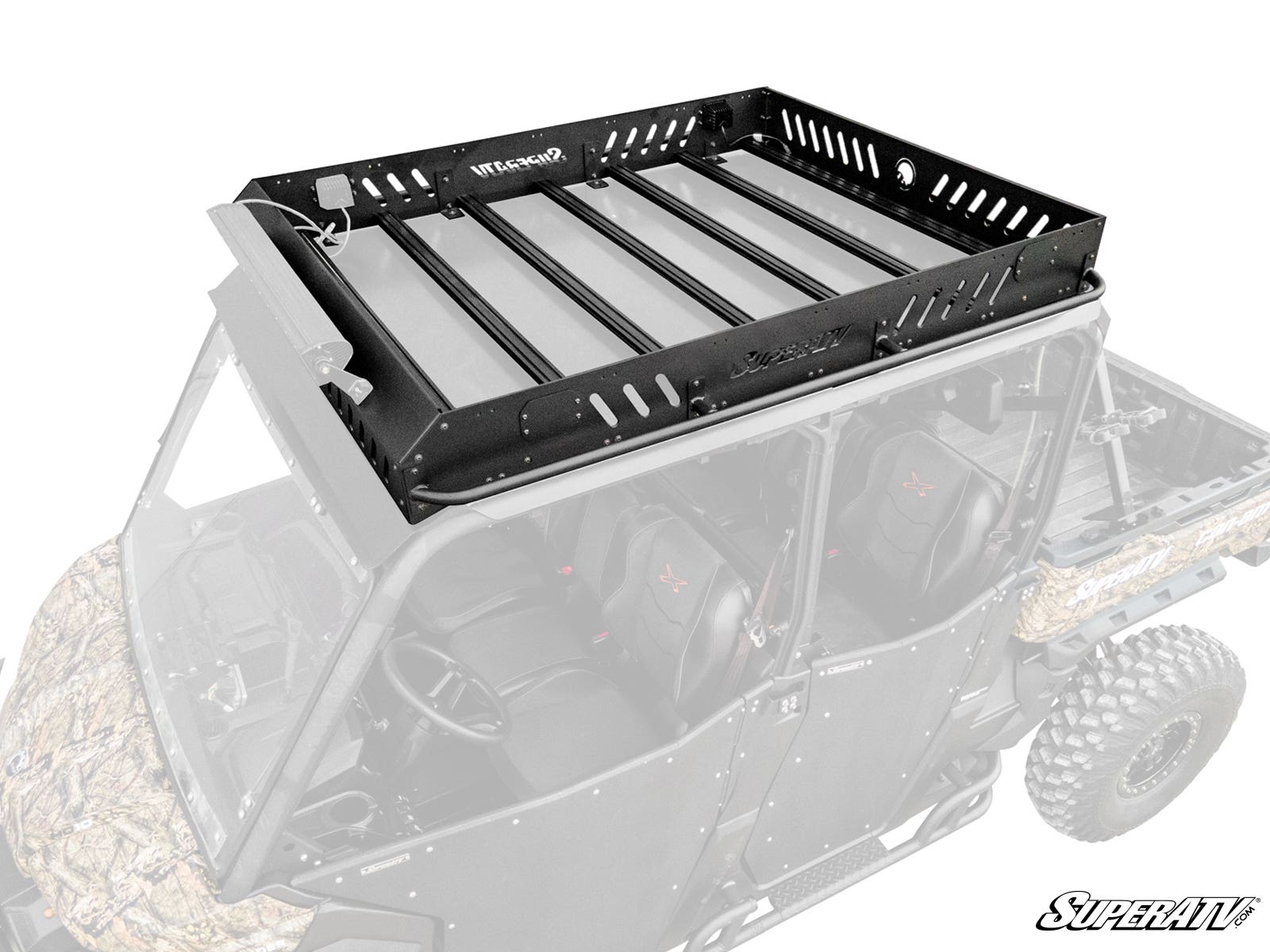 Photo of SuperATV Can-Am Defender MAX Outfitter Roof Rack by SuperATV - Premium Storage for UTVs / Side by Sides