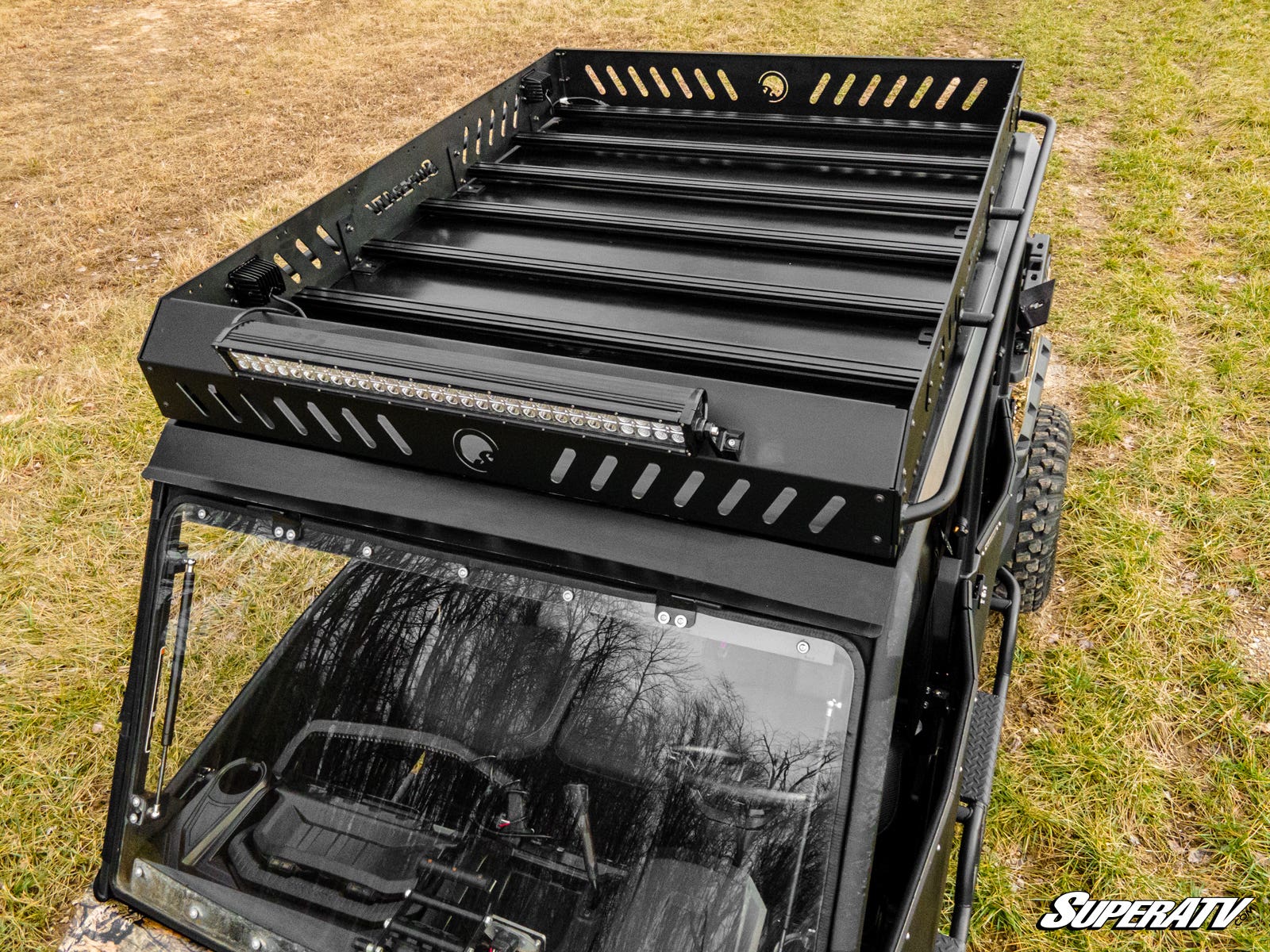Photo of SuperATV Can-Am Defender MAX Outfitter Roof Rack by SuperATV - Premium Storage for UTVs / Side by Sides