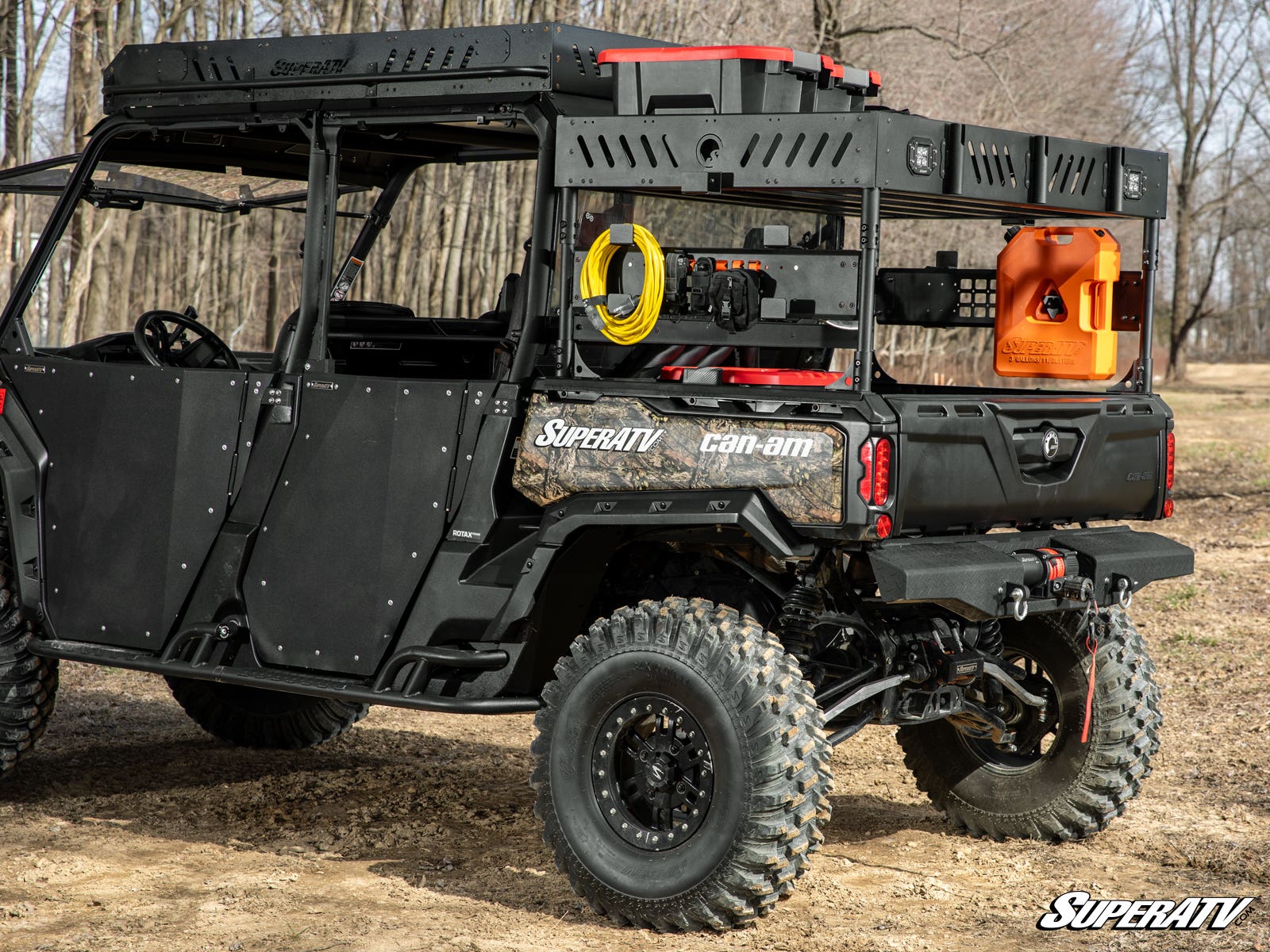 Photo of SuperATV Can-Am Defender MAX Outfitter Bed Rack by SuperATV - Premium Storage for UTVs / Side by Sides