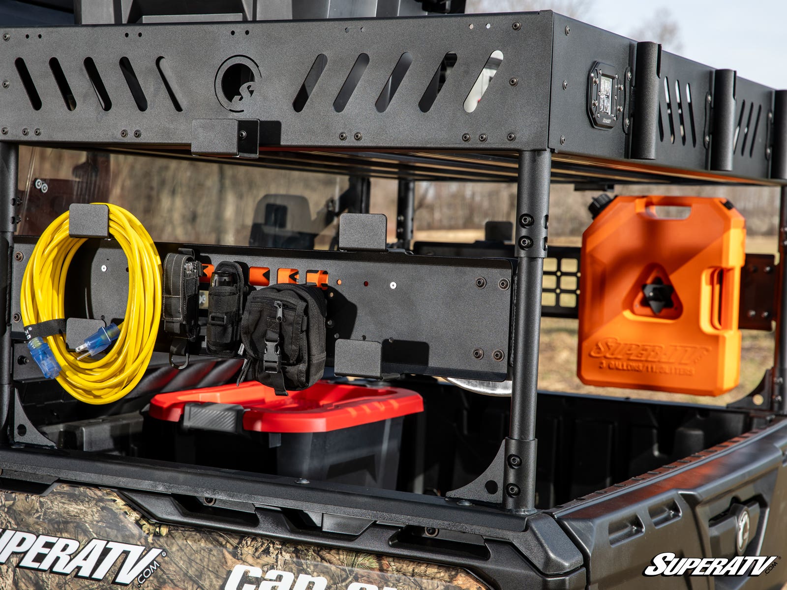 Photo of SuperATV Can-Am Defender MAX Outfitter Bed Rack by SuperATV - Premium Storage for UTVs / Side by Sides
