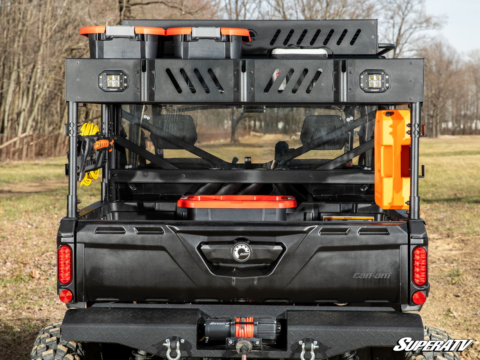 Photo of SuperATV Can-Am Defender MAX Outfitter Bed Rack by SuperATV - Premium Storage for UTVs / Side by Sides