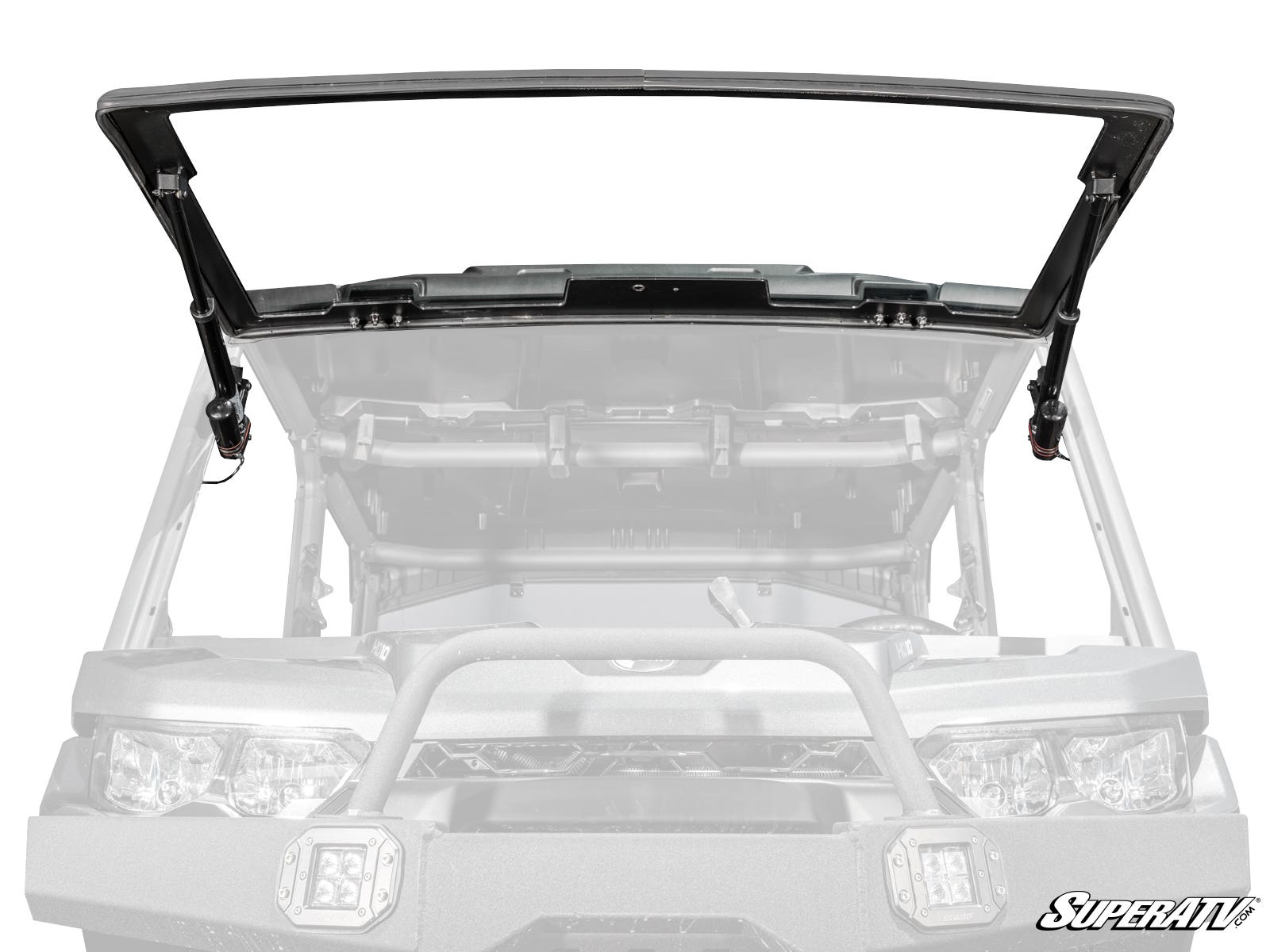 Photo of SuperATV Can-Am Defender MaxDrive Power Flip Glass Windshield by SuperATV - Premium for UTVs / Side by Sides