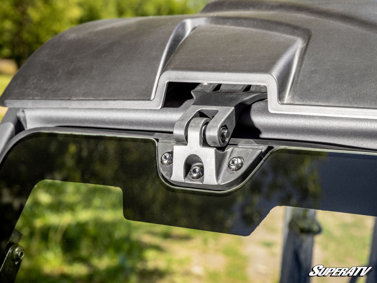 Photo of SuperATV Can-Am Defender MaxDrive Power Flip Glass Windshield by SuperATV - Premium for UTVs / Side by Sides