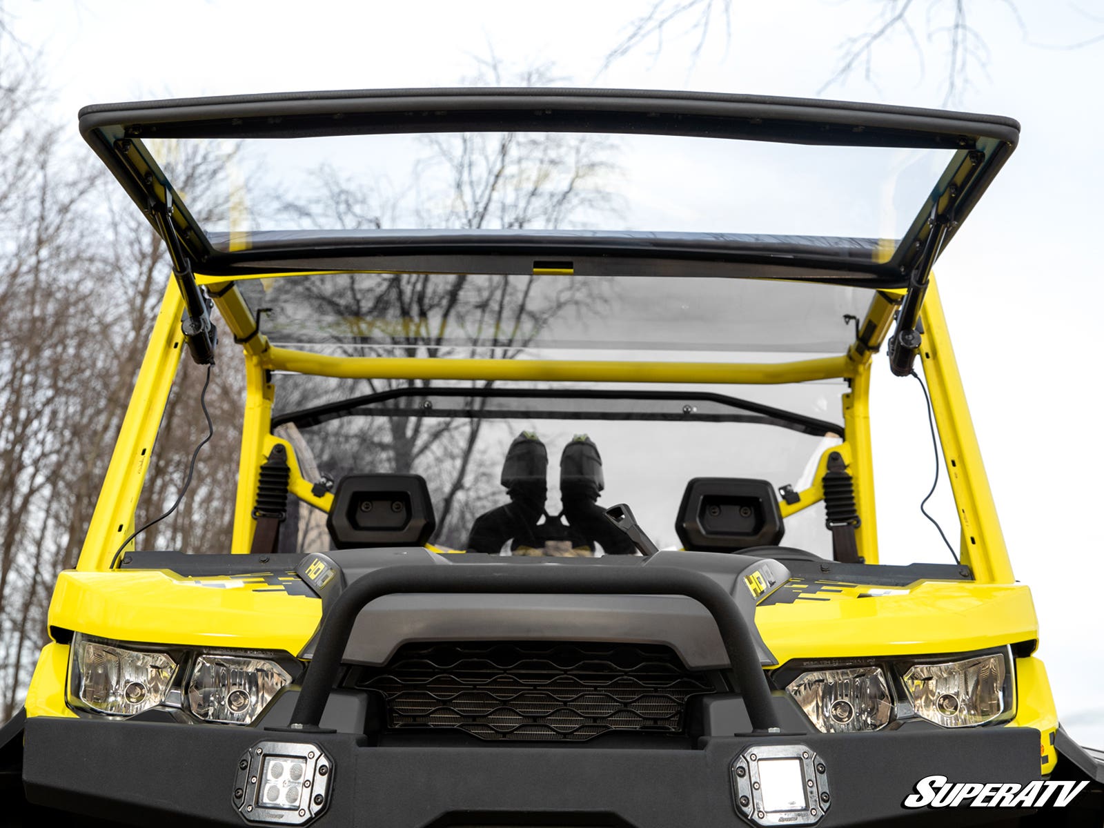 Photo of SuperATV Can-Am Defender MaxDrive Power Flip Windshield by SuperATV - Premium Windshields for UTVs / Side by Sides