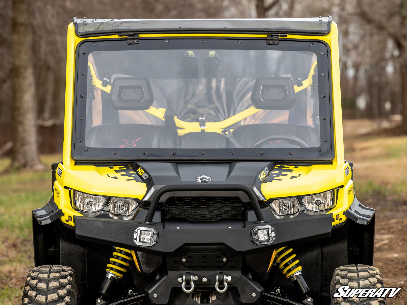 Photo of SuperATV Can-Am Defender MaxDrive Power Flip Windshield by SuperATV - Premium Windshields for UTVs / Side by Sides