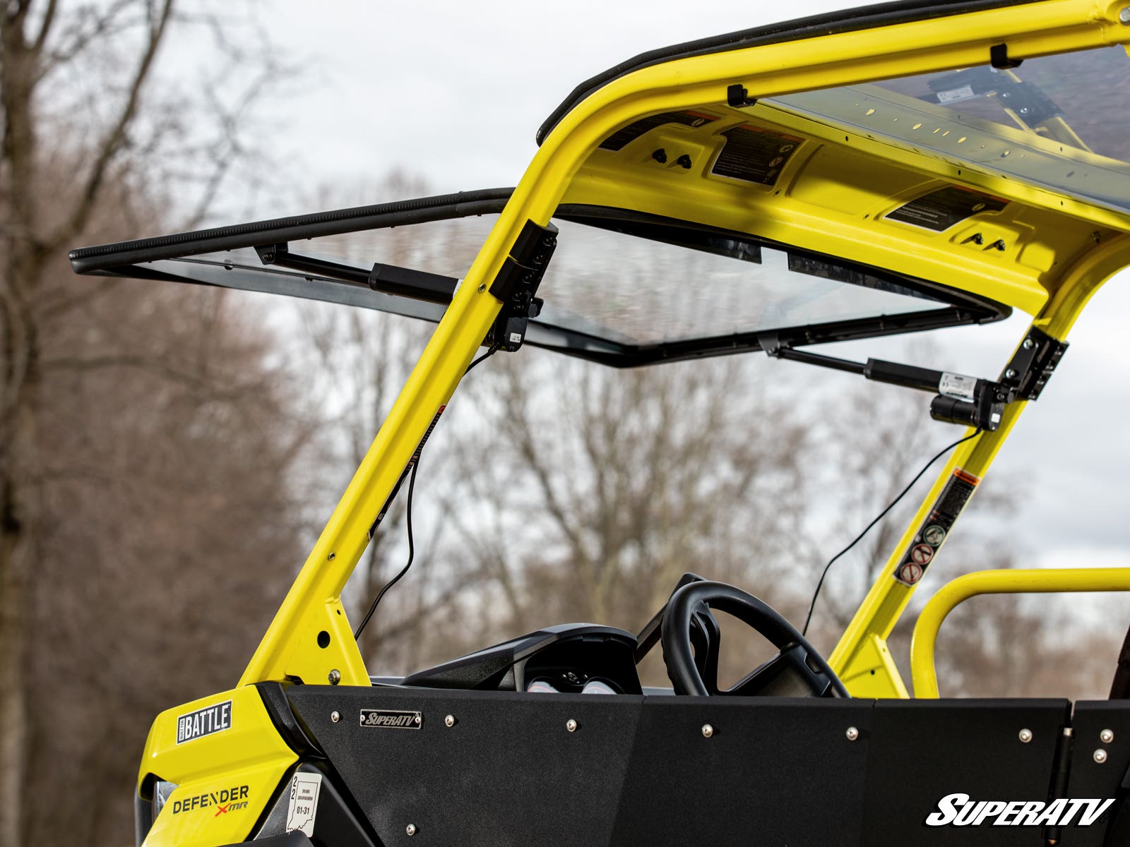 Photo of SuperATV Can-Am Defender MaxDrive Power Flip Windshield by SuperATV - Premium Windshields for UTVs / Side by Sides