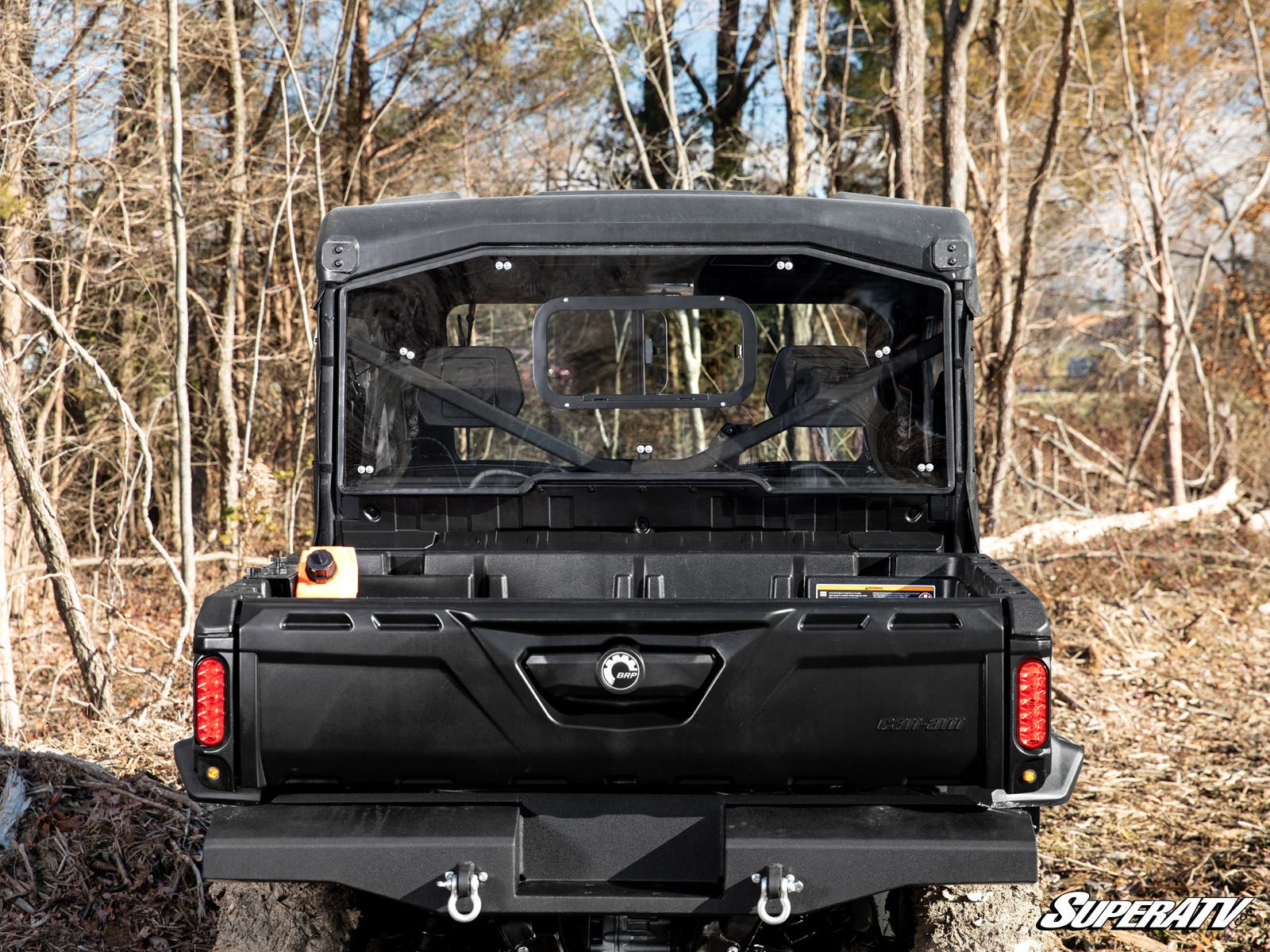 Photo of SuperATV Can-Am Defender Sliding Rear Windshield by SuperATV - Premium Windshields for UTVs / Side by Sides