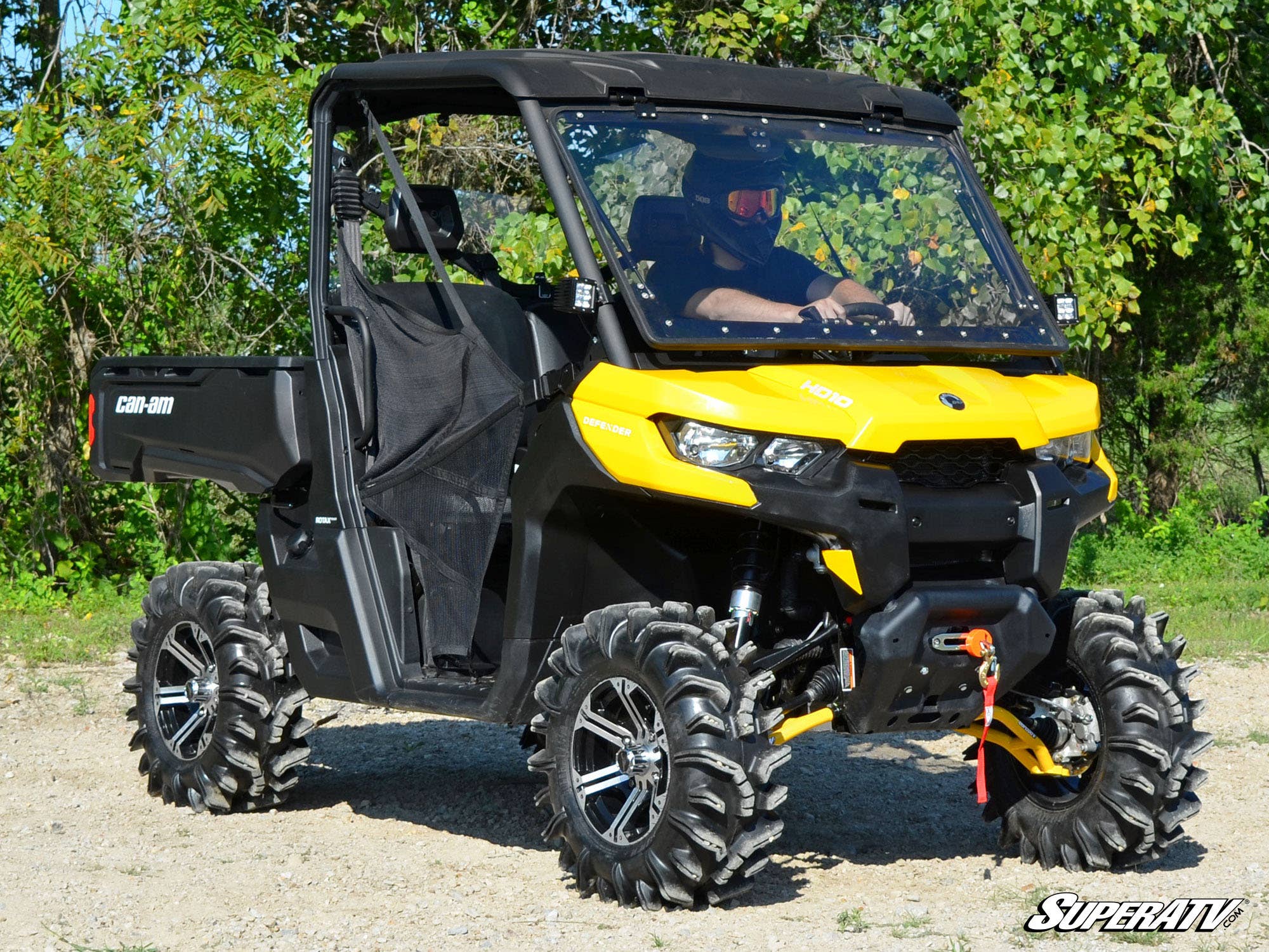 Photo of SuperATV Can-Am Defender Scratch Resistant Flip Windshield by SuperATV - Premium Windshields for UTVs / Side by Sides