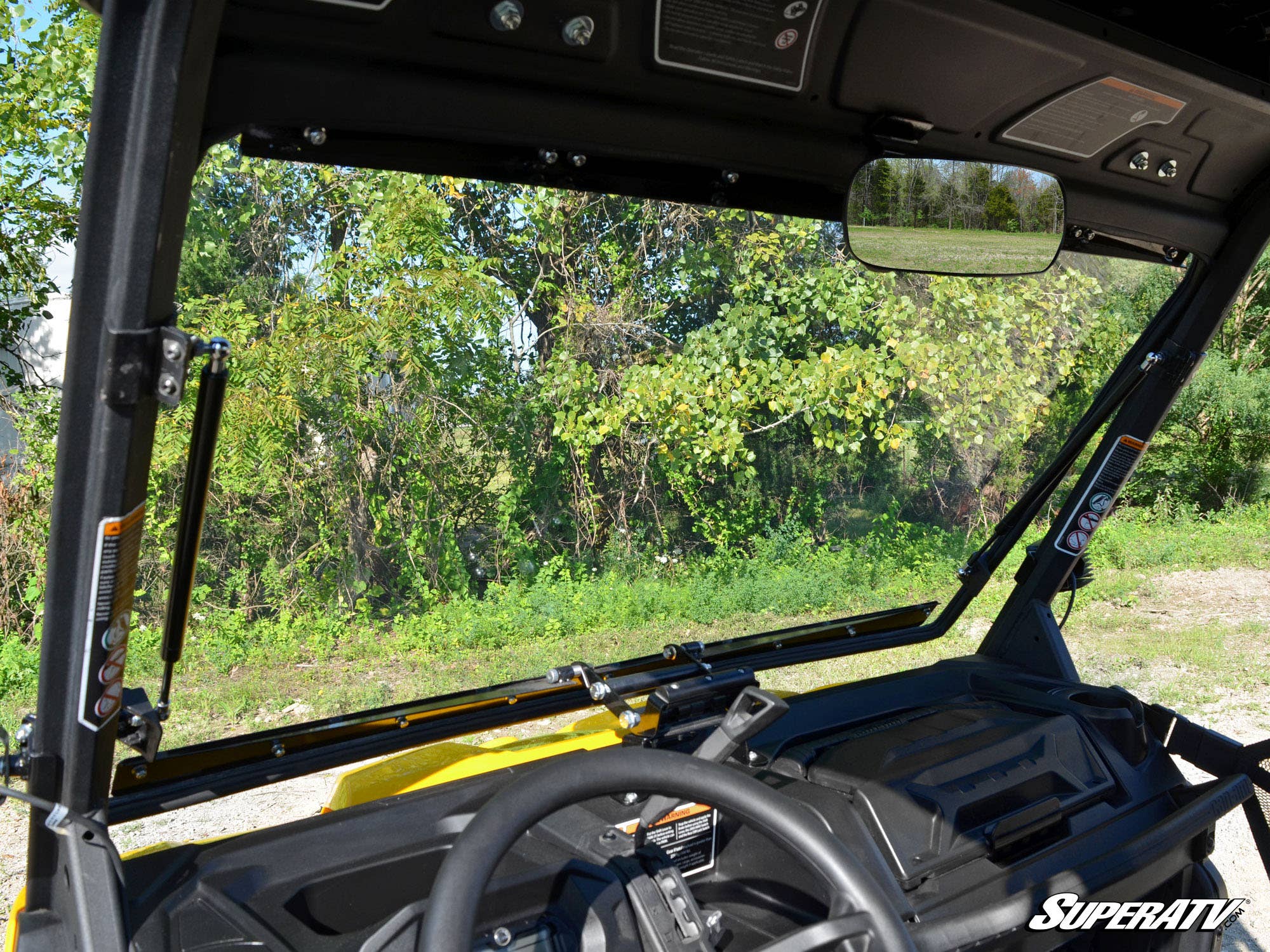 Photo of SuperATV Can-Am Defender Scratch Resistant Flip Windshield by SuperATV - Premium Windshields for UTVs / Side by Sides