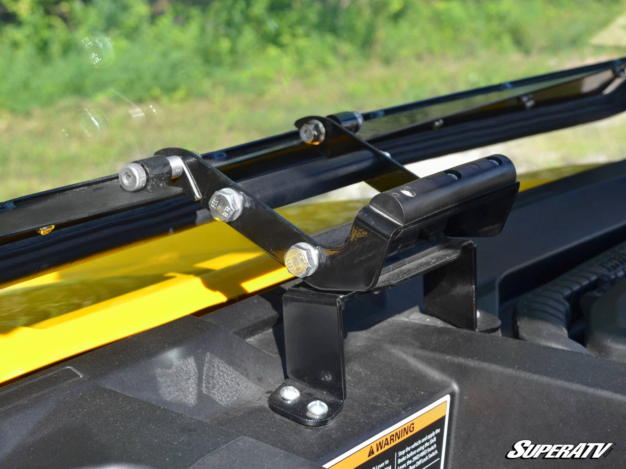 Photo of SuperATV Can-Am Defender Scratch Resistant Flip Windshield by SuperATV - Premium Windshields for UTVs / Side by Sides