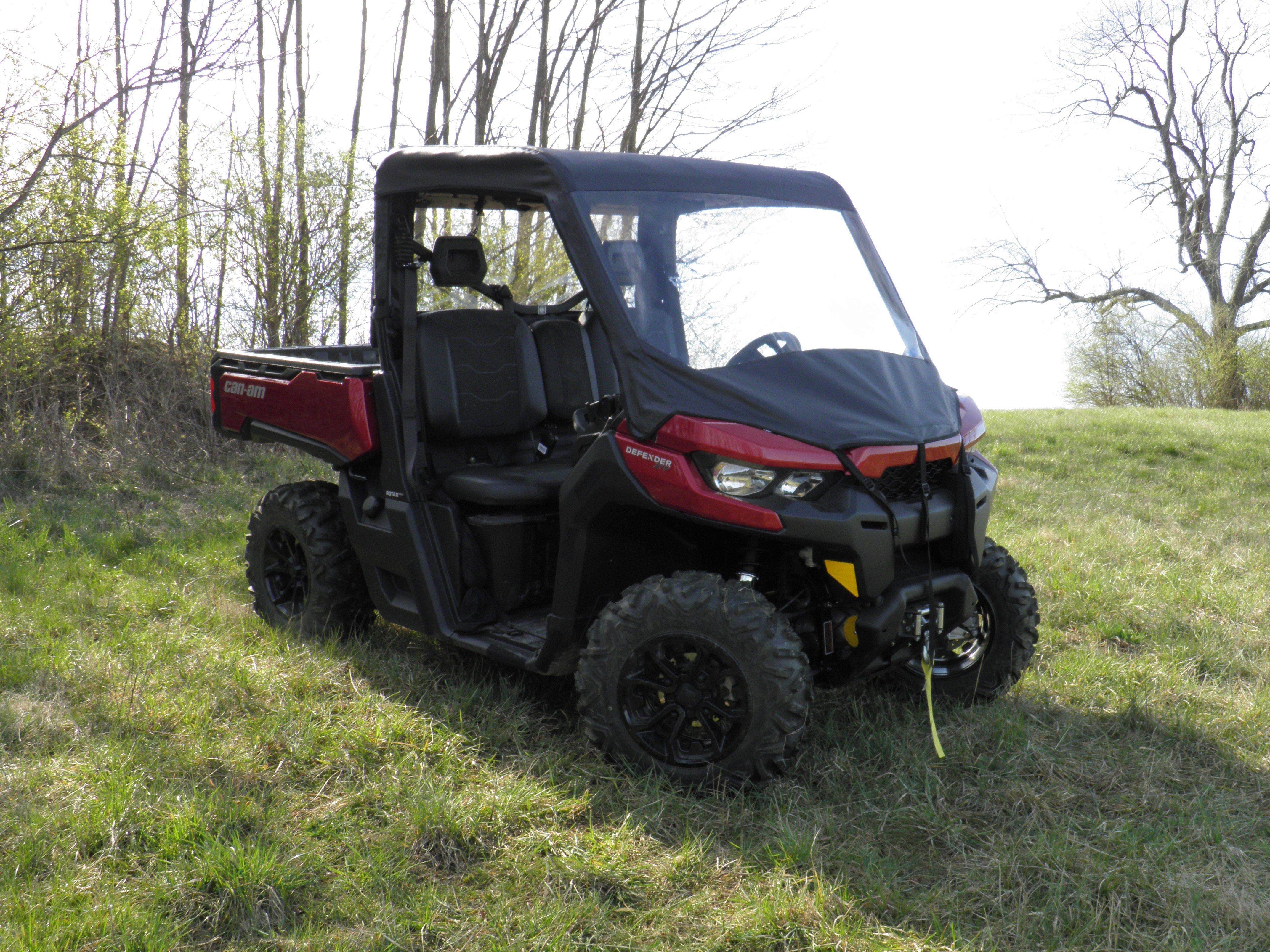 Photo of Can-Am Defender - Vinyl Windshield/Top Combo by 3 Star UTV - Premium Enclosures for UTVs / Side by Sides