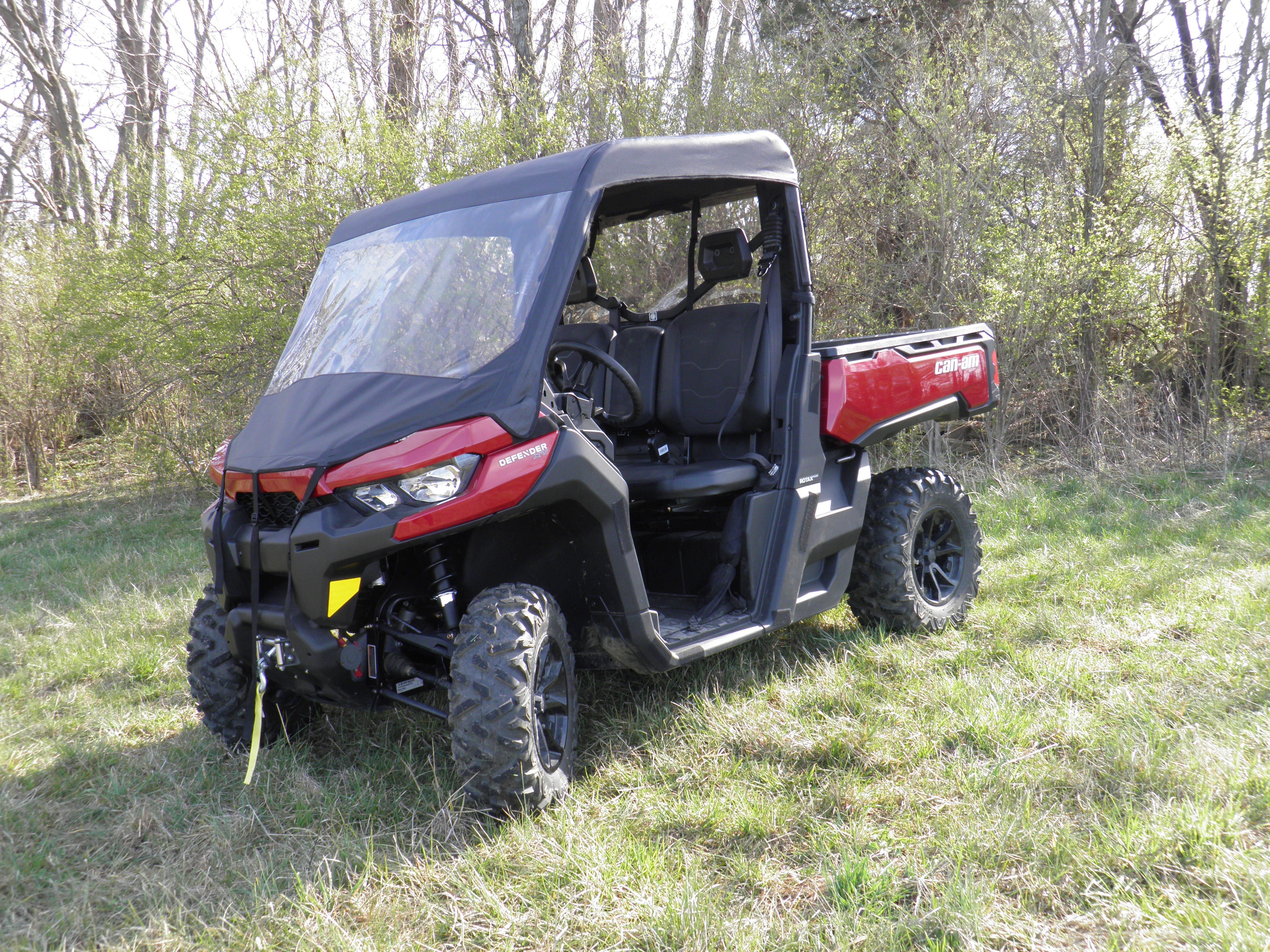 Photo of Can-Am Defender - Vinyl Windshield/Top Combo by 3 Star UTV - Premium Enclosures for UTVs / Side by Sides