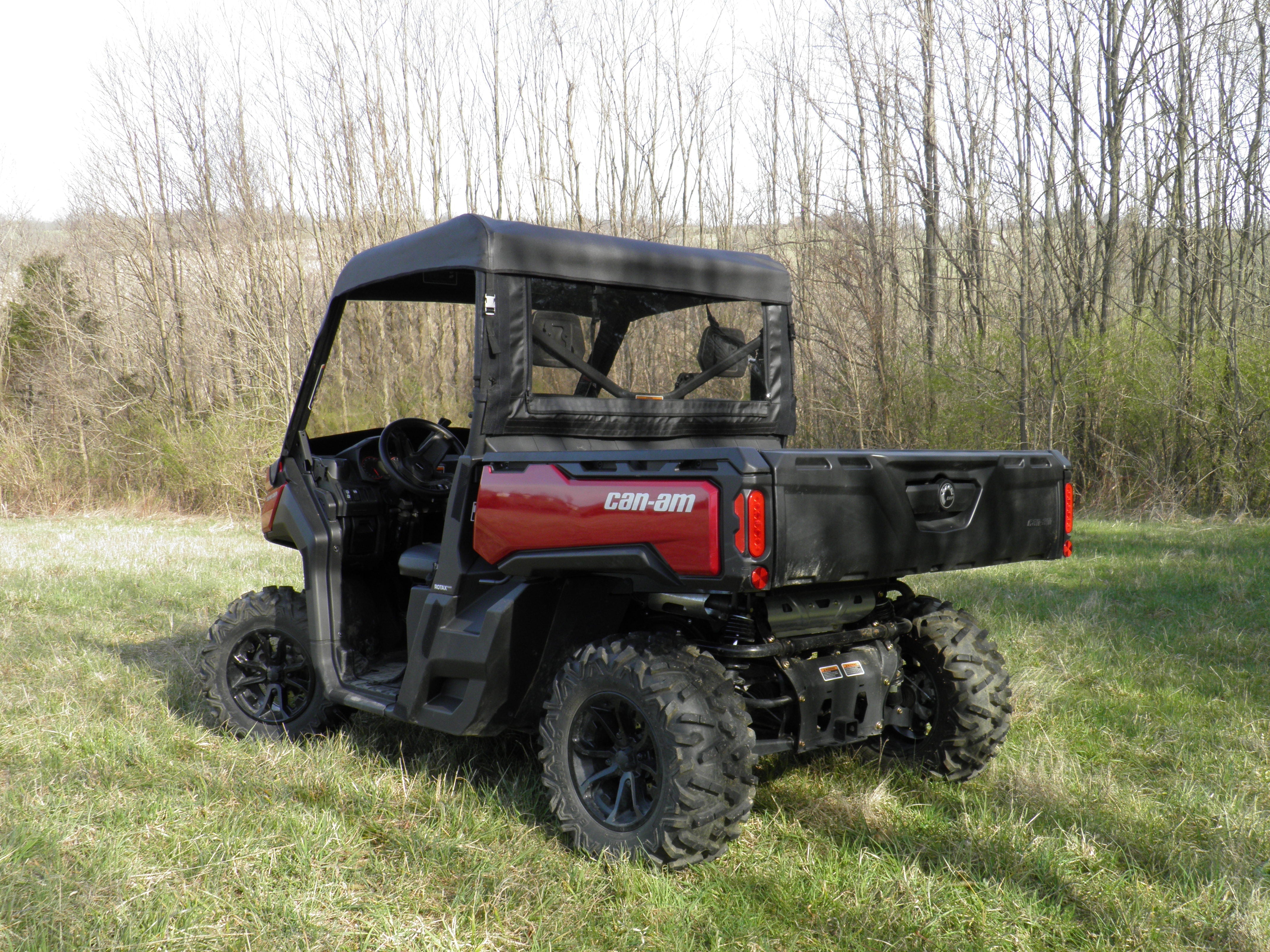 Photo of Can-Am Defender - Vinyl Windshield/Top/Rear Combo by 3 Star UTV - Premium Enclosures for UTVs / Side by Sides