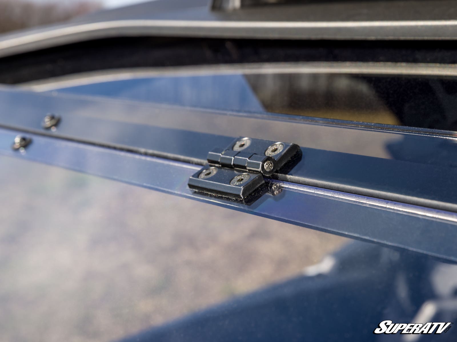 Photo of SuperATV Can-Am Maverick R Scratch-Resistant Flip Windshield by SuperATV - Premium Windshields for UTVs / Side by Sides