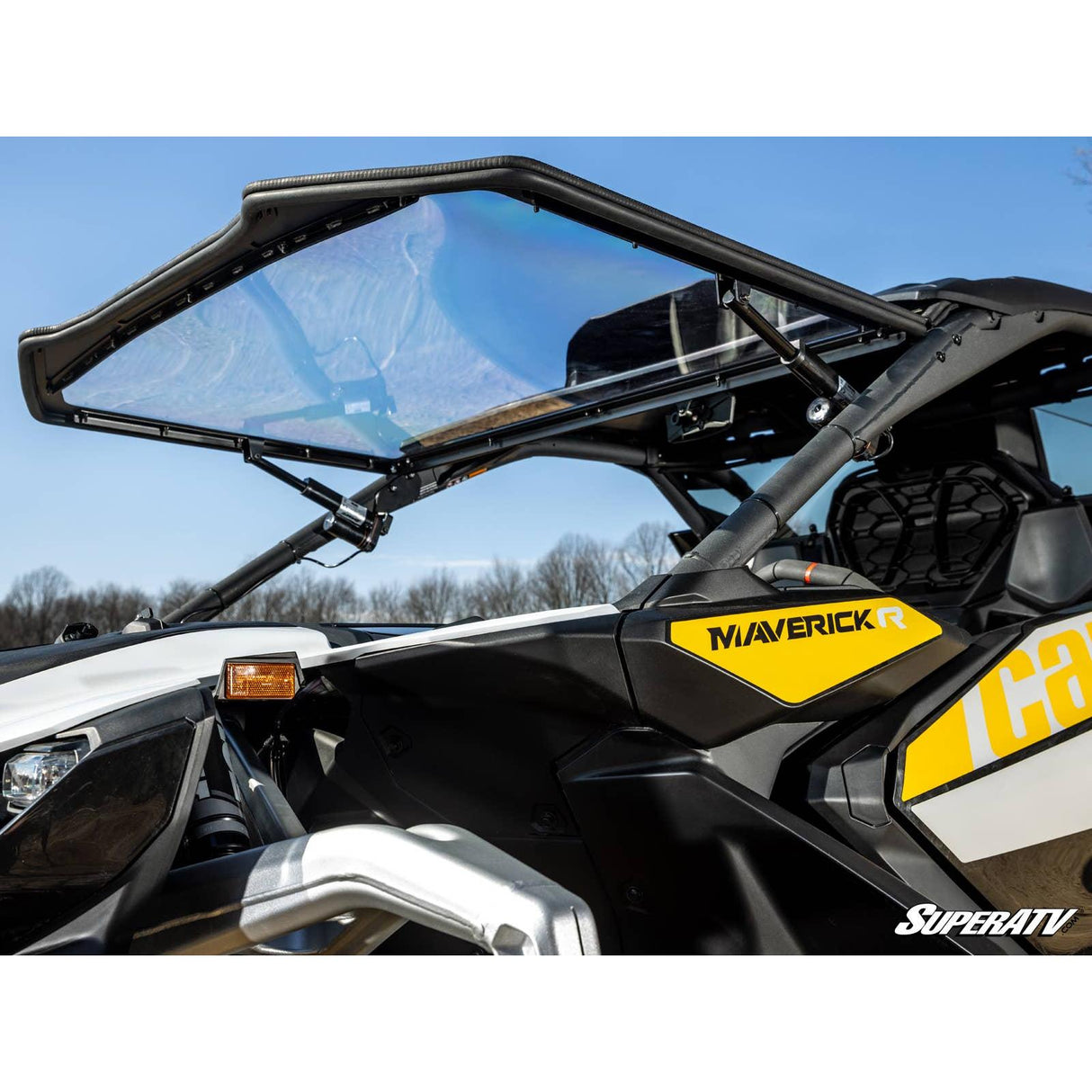 Can Am Maverick R MaxDrive Power Flip Windshield