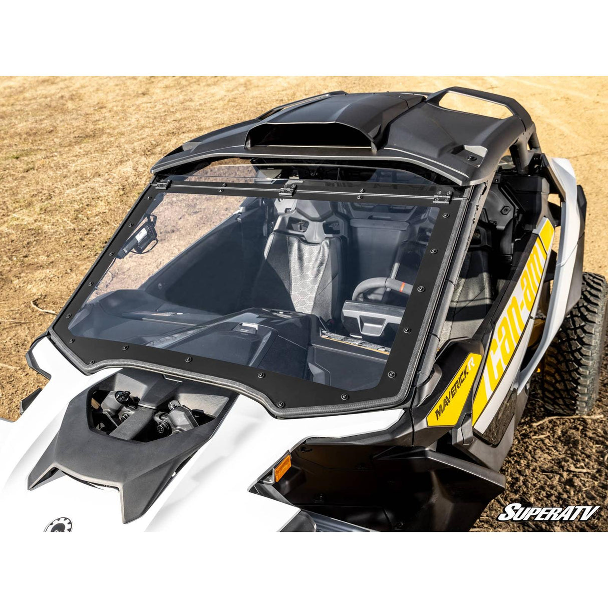 Can Am Maverick R MaxDrive Power Flip Windshield