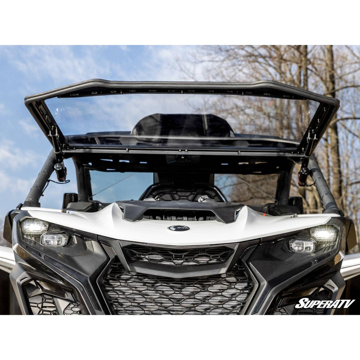 Can Am Maverick R MaxDrive Power Flip Windshield