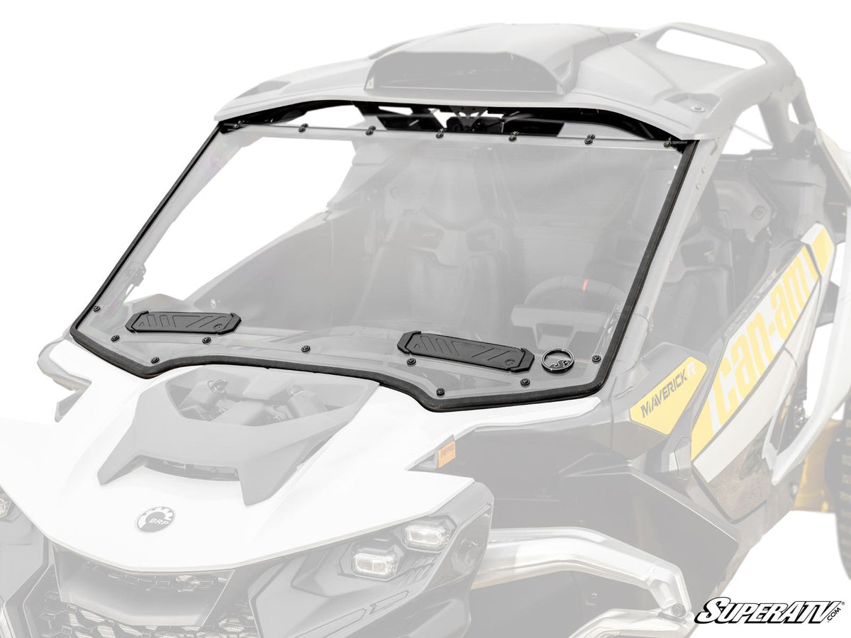 Photo of SuperATV Can-Am Maverick R Scratch-Resistant Vented Full Windshield by SuperATV - Premium Windshields for UTVs / Side by Sides