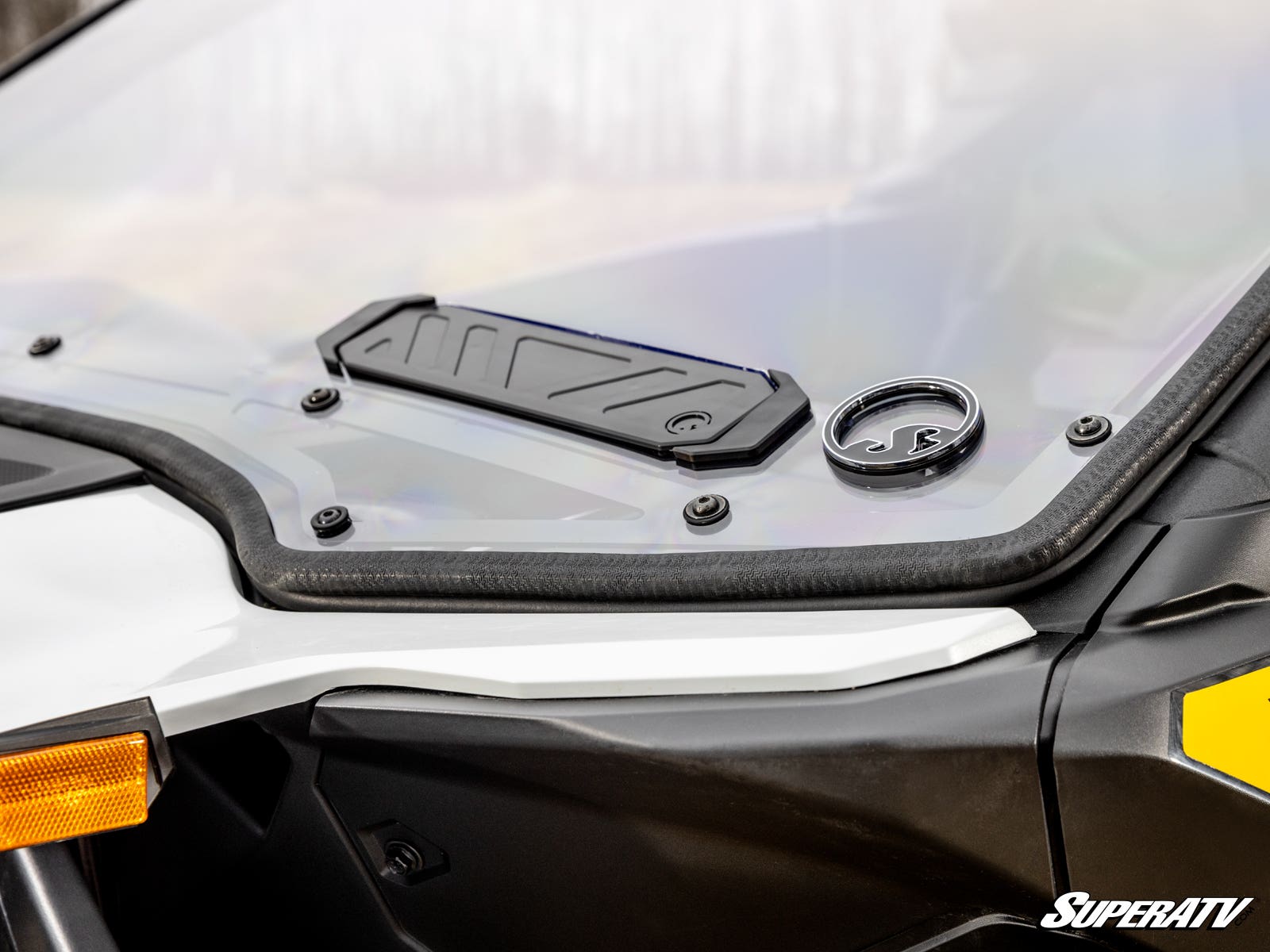 Photo of SuperATV Can-Am Maverick R Scratch-Resistant Vented Full Windshield by SuperATV - Premium Windshields for UTVs / Side by Sides
