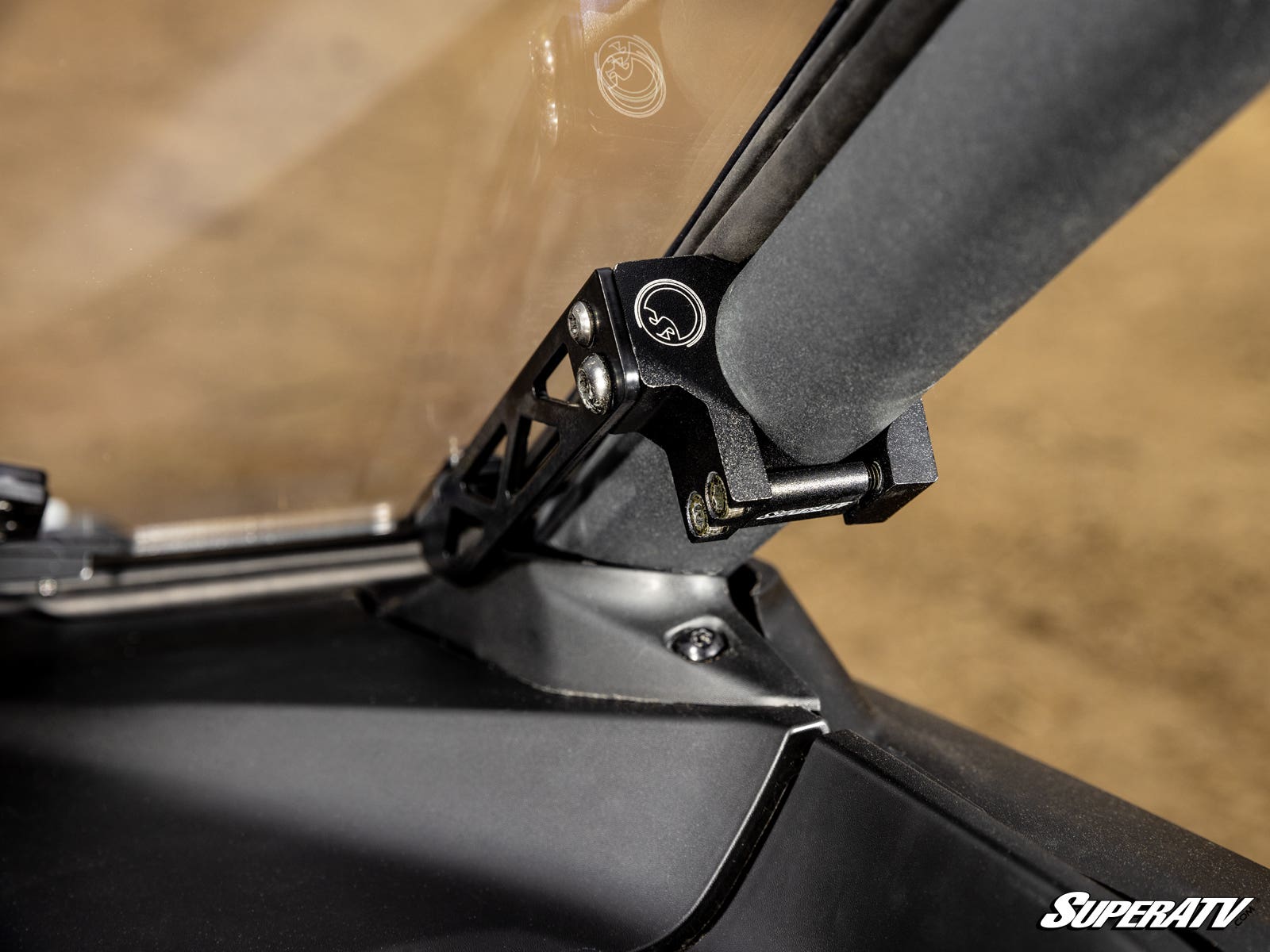 Photo of SuperATV Can-Am Maverick R Scratch-Resistant Vented Full Windshield by SuperATV - Premium Windshields for UTVs / Side by Sides