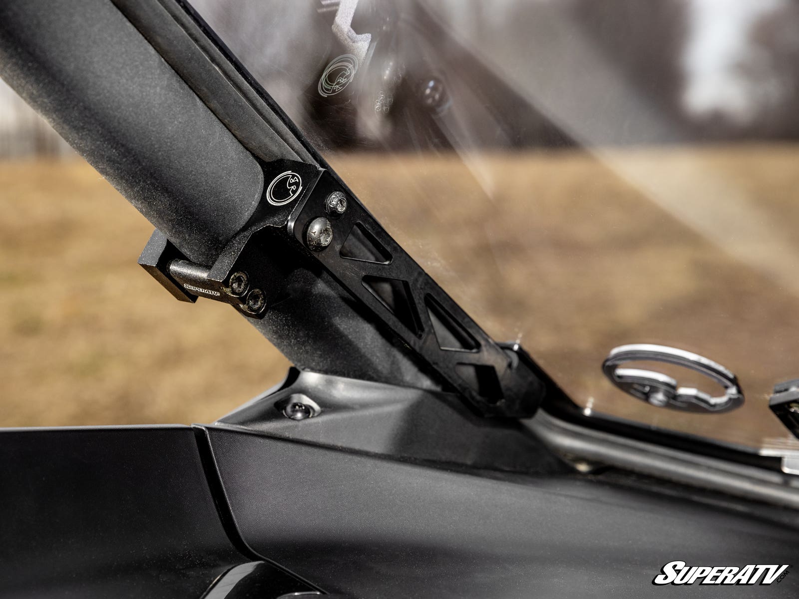 Photo of SuperATV Can-Am Maverick R Scratch-Resistant Vented Full Windshield by SuperATV - Premium Windshields for UTVs / Side by Sides
