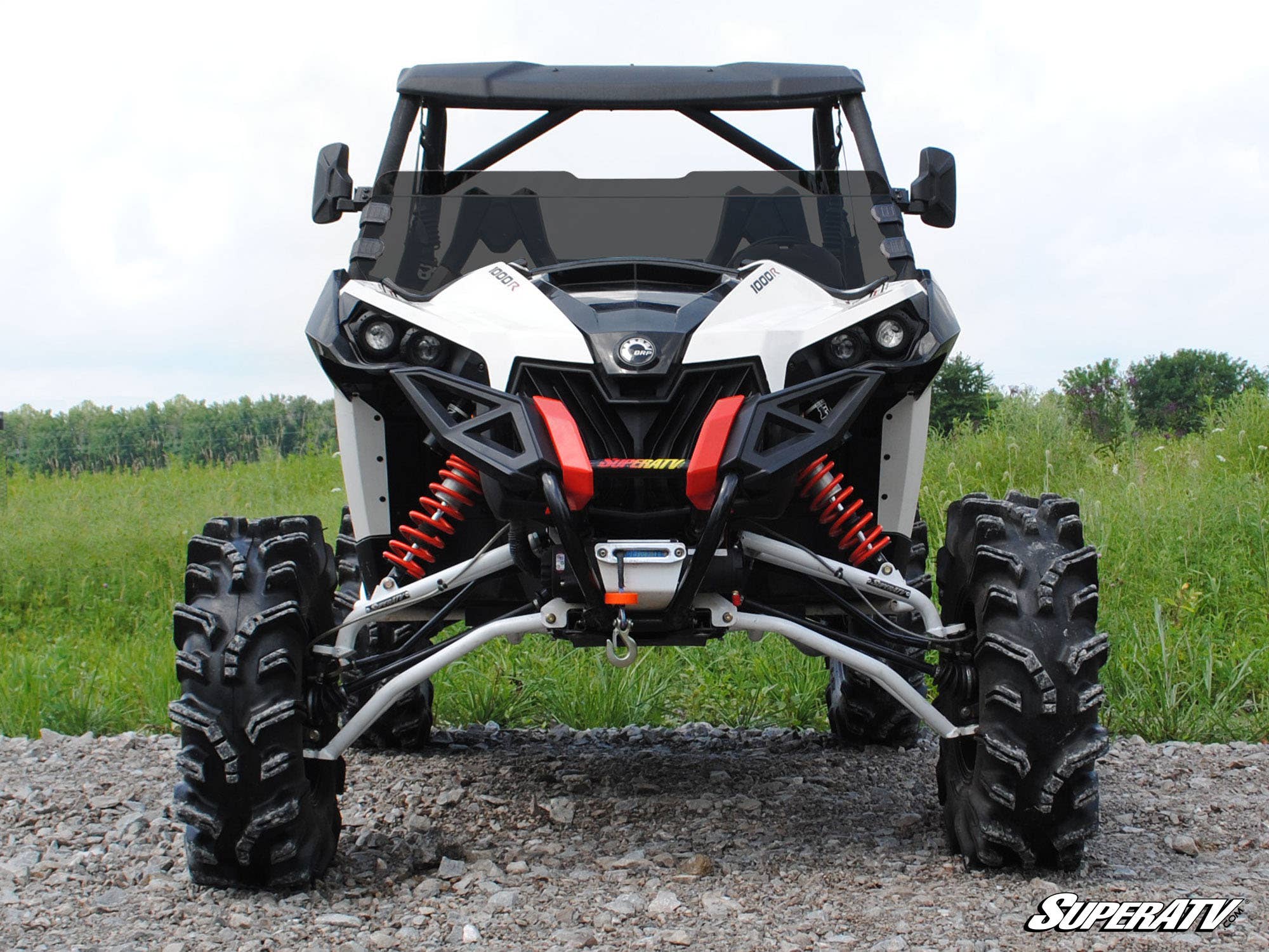 Photo of SuperATV Can-Am Maverick Half Windshield by SuperATV - Premium Windshields for UTVs / Side by Sides
