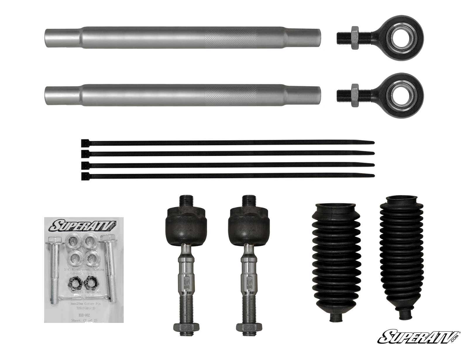 Photo of SuperATV Can-Am Maverick Heavy Duty Tie Rod Kit by SuperATV - Premium Tie Rods for UTVs / Side by Sides