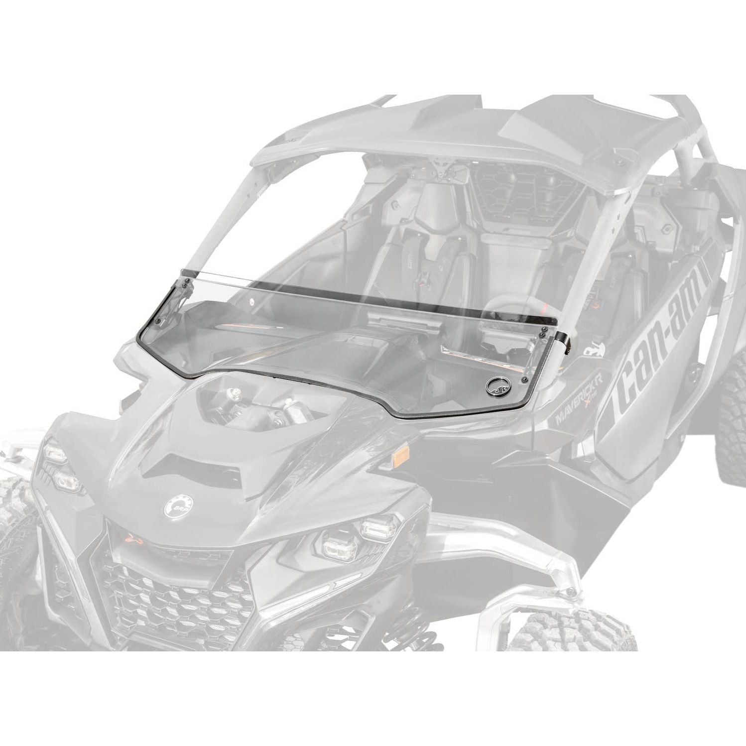 Photo of Can Am Maverick R Half Windshield by SuperATV - Premium Windshields for UTVs / Side by Sides