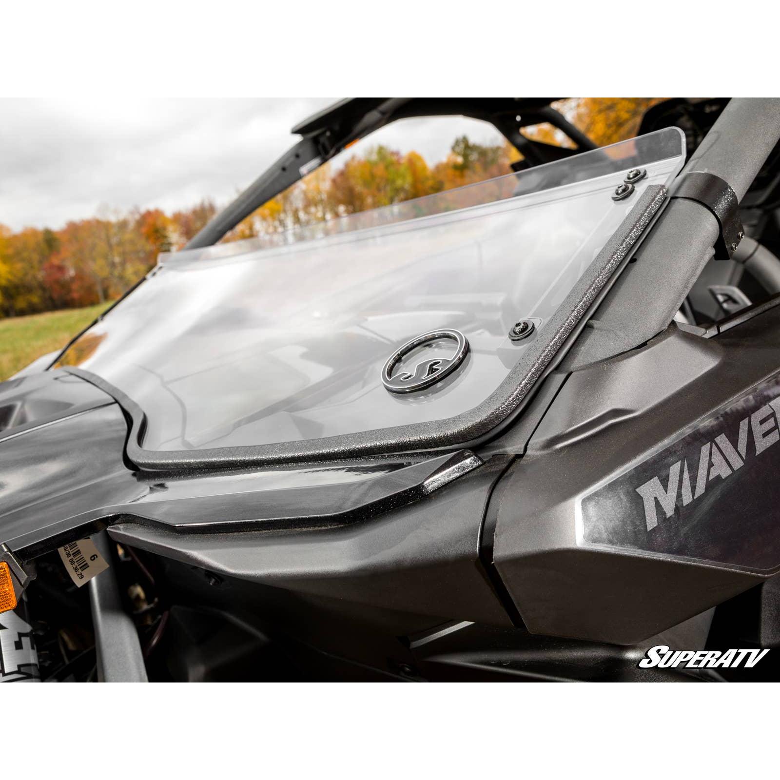 Photo of Can Am Maverick R Half Windshield by SuperATV - Premium Windshields for UTVs / Side by Sides