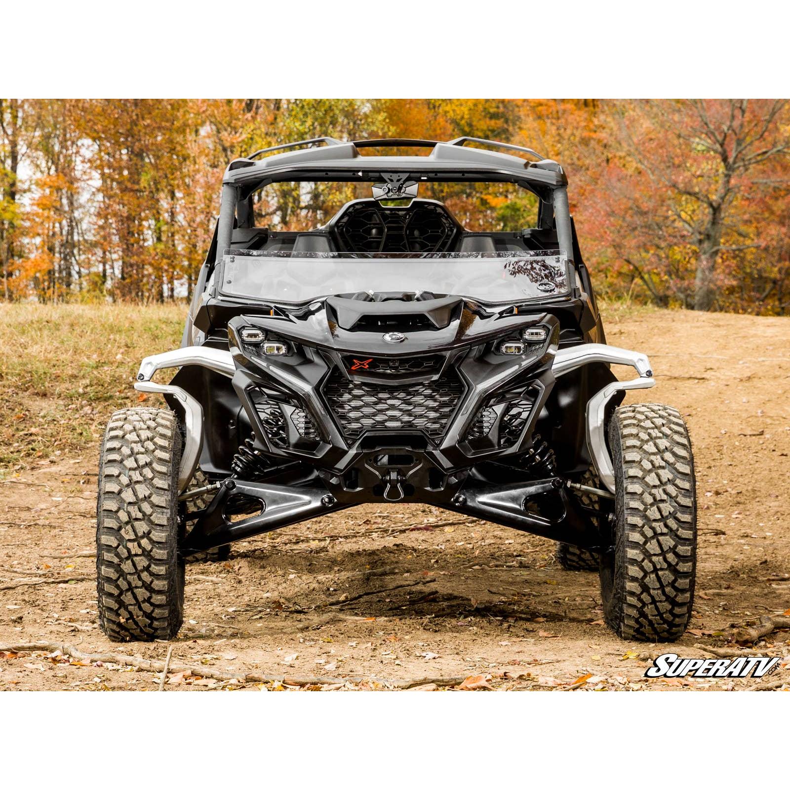 Photo of Can Am Maverick R Half Windshield by SuperATV - Premium Windshields for UTVs / Side by Sides