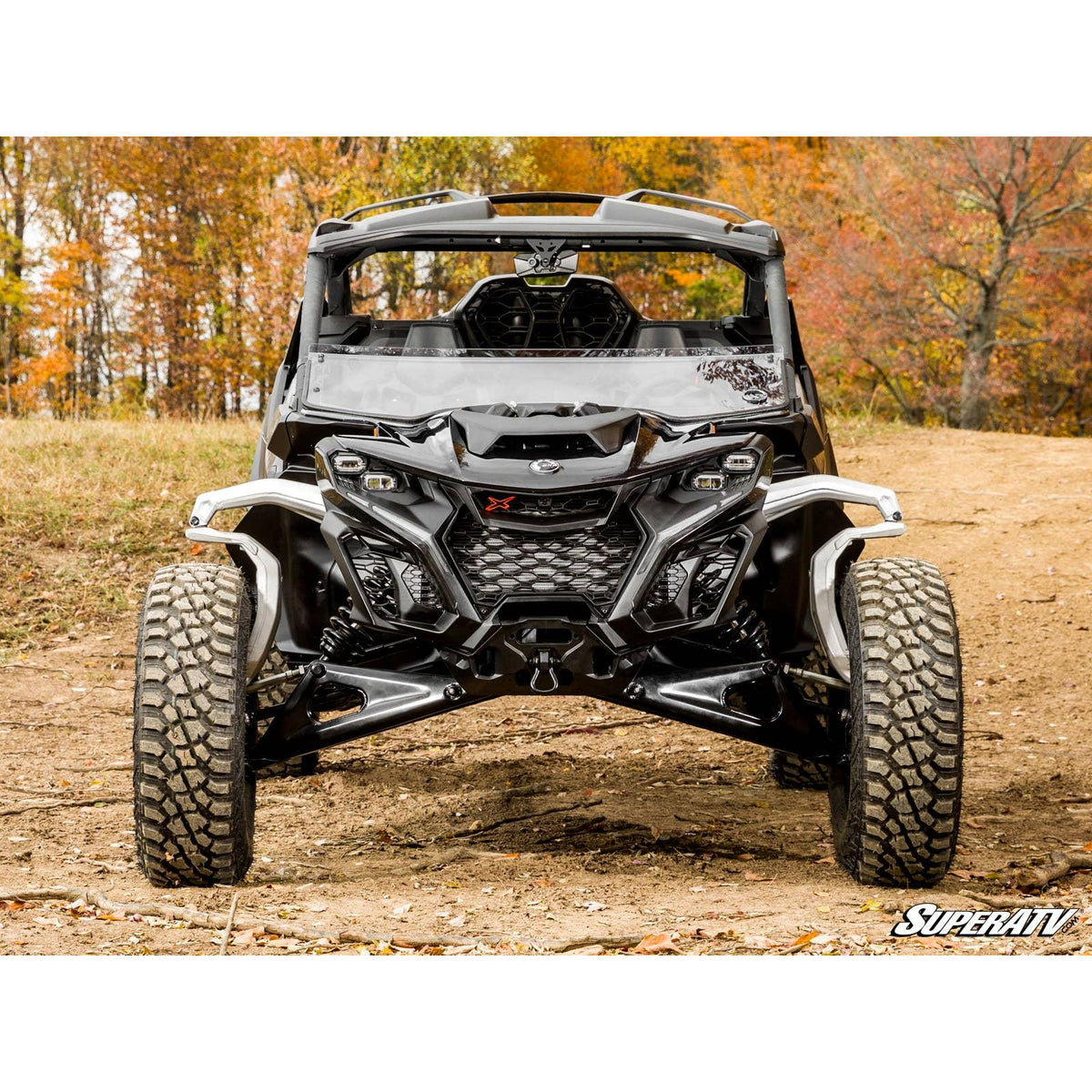 Photo of Can Am Maverick R Half Windshield by SuperATV - Premium Windshields for UTVs / Side by Sides