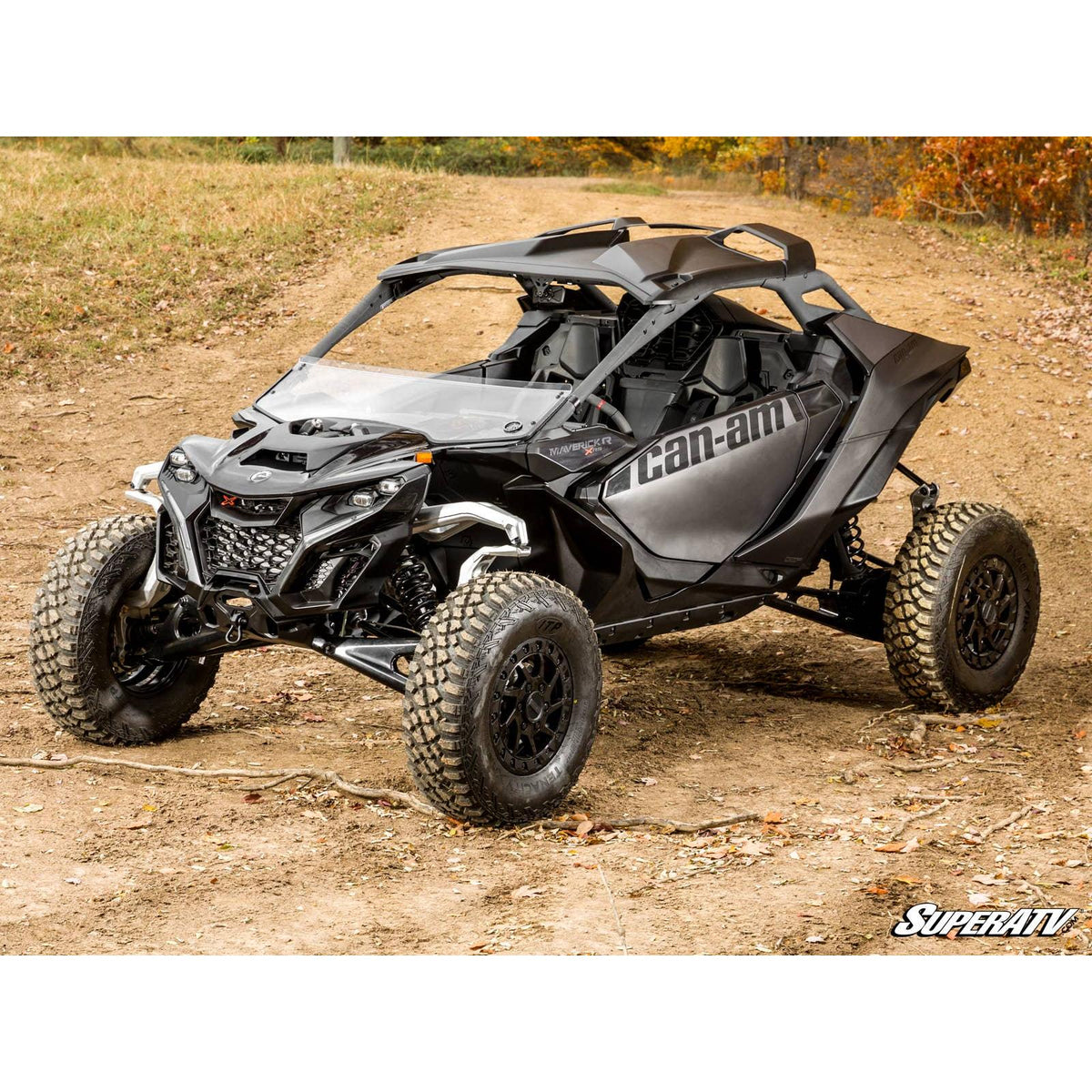 Photo of Can Am Maverick R Half Windshield by SuperATV - Premium Windshields for UTVs / Side by Sides