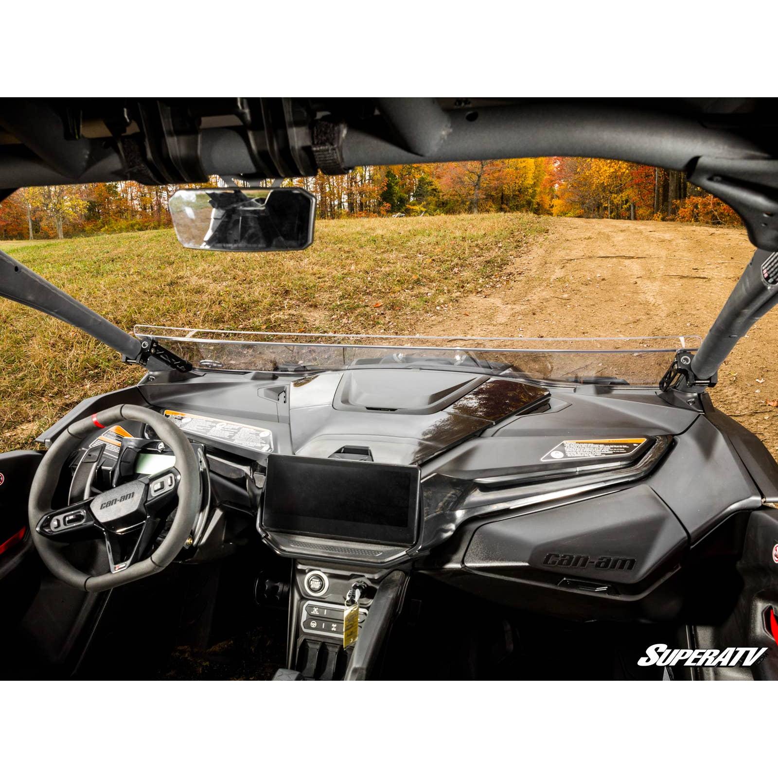 Photo of Can Am Maverick R Half Windshield by SuperATV - Premium Windshields for UTVs / Side by Sides