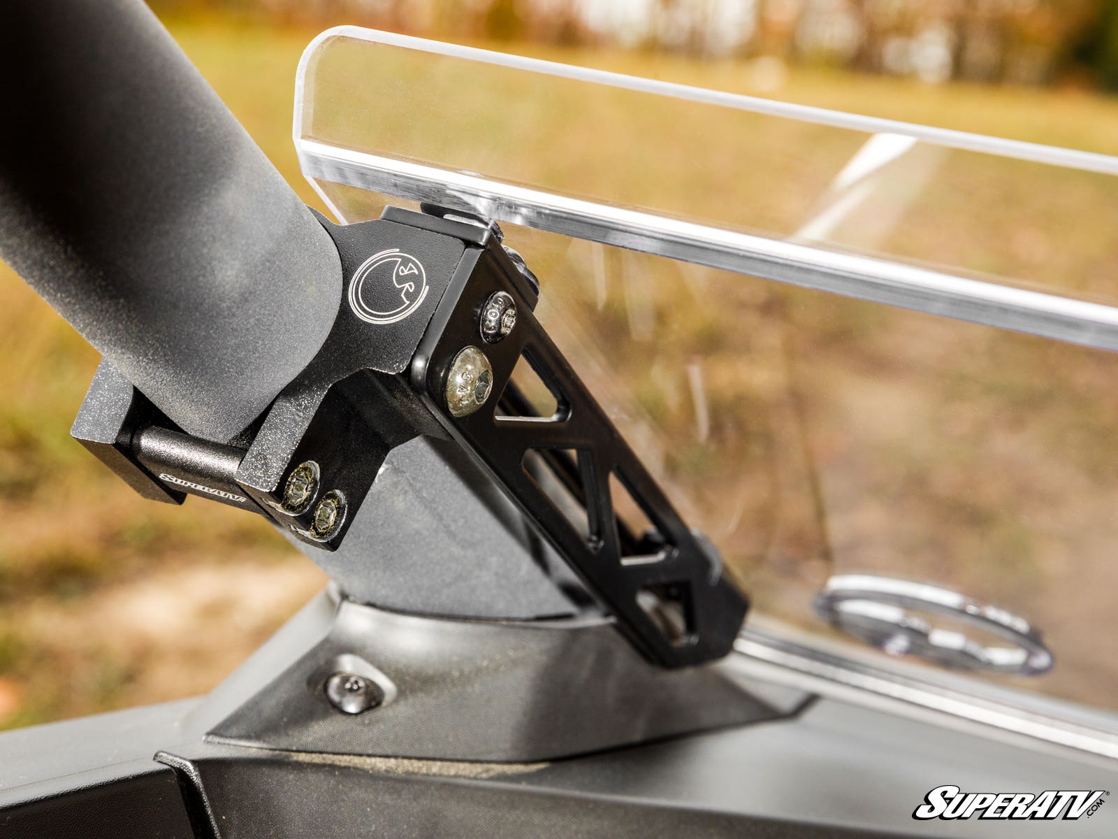 Photo of SuperATV Can-Am Maverick R Scratch-Resistant Half Windshield by SuperATV - Premium Windshields for UTVs / Side by Sides