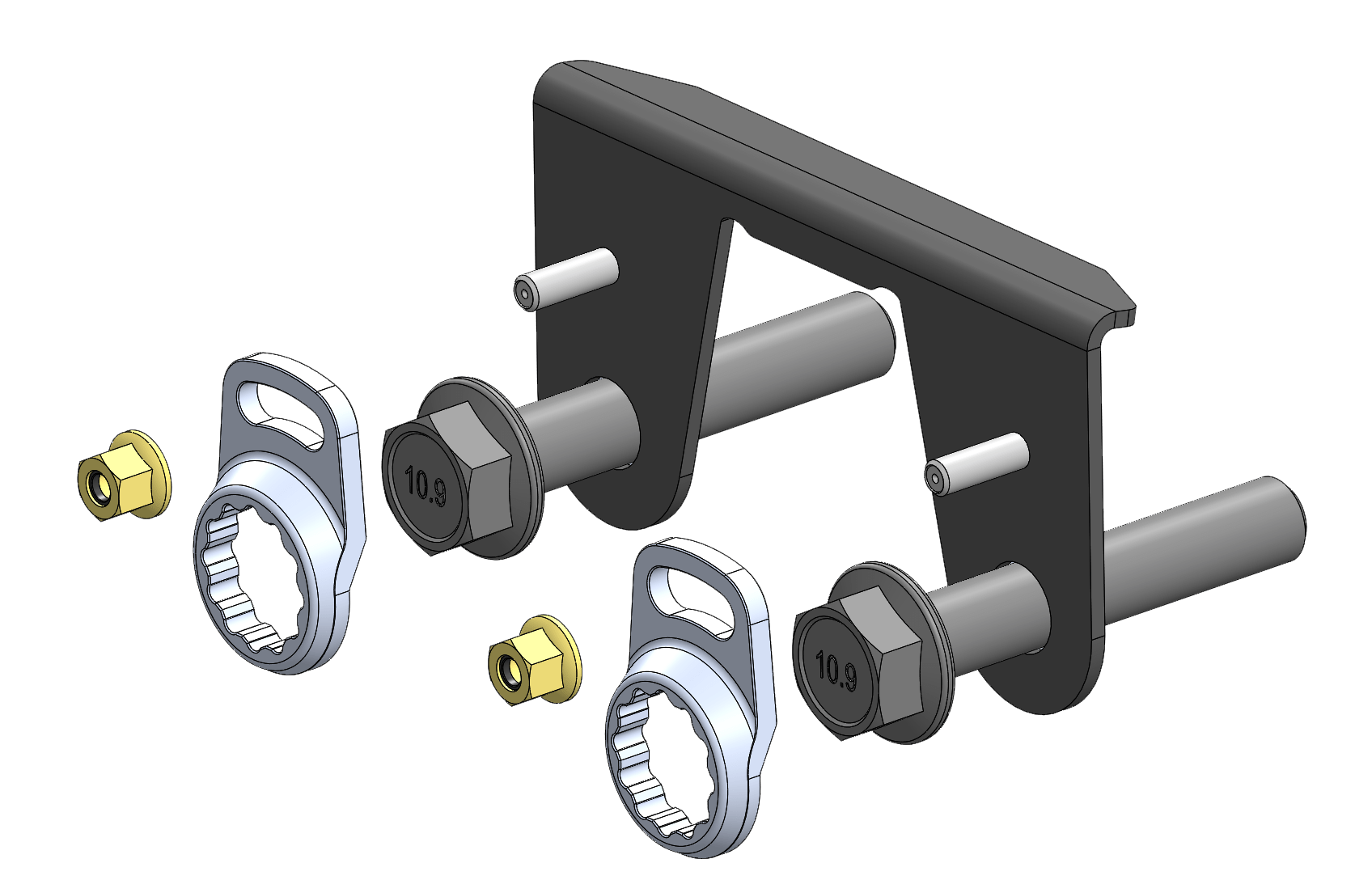 Photo of Can-Am Maverick R Lower A-Arm Rear Bolt Retainer Kit by UTVRaceShop.Com - Premium A-Arm Retainer Kit for UTVs / Side by Sides