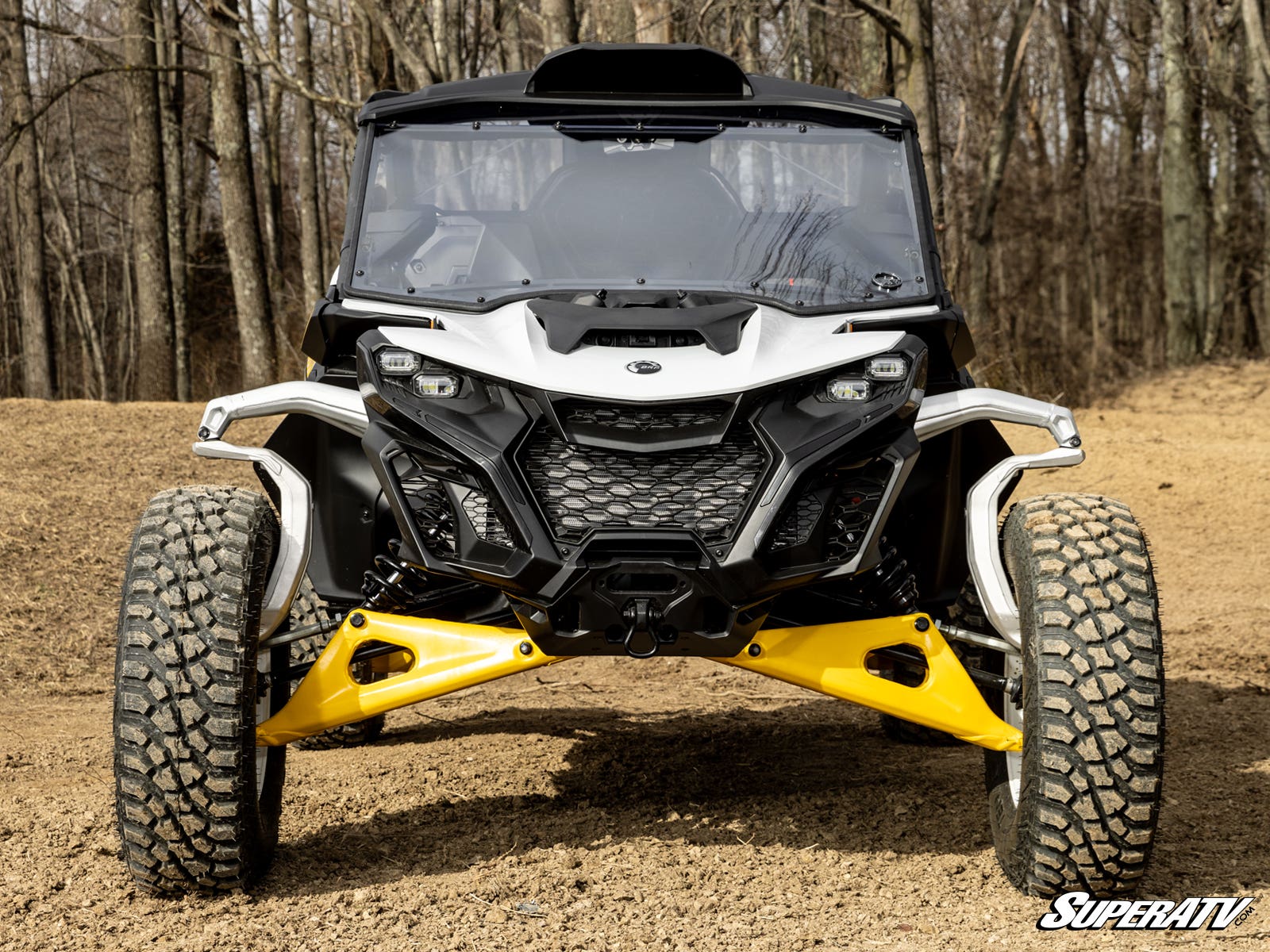 Photo of SuperATV Can-Am Maverick R Scratch-Resistant Full Windshield by SuperATV - Premium Windshields for UTVs / Side by Sides