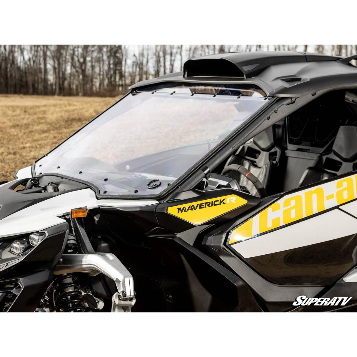 Can Am Maverick R Scratch Resistant Full Windshield