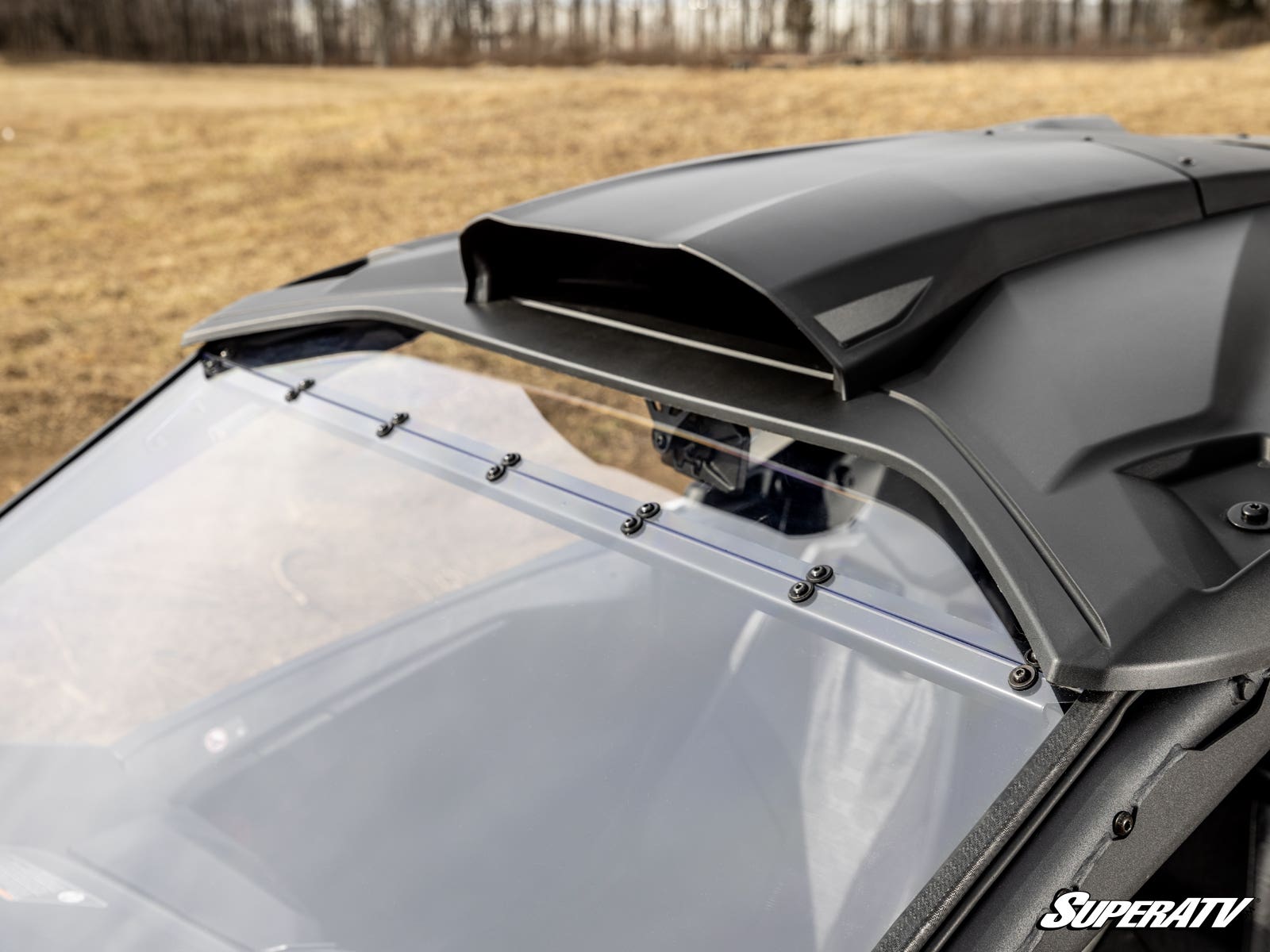 Photo of SuperATV Can-Am Maverick R Scratch-Resistant Full Windshield by SuperATV - Premium Windshields for UTVs / Side by Sides
