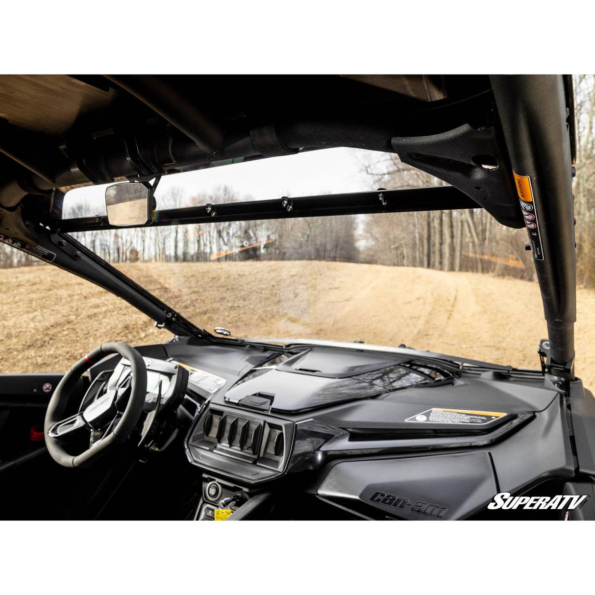 Can Am Maverick R Scratch Resistant Full Windshield