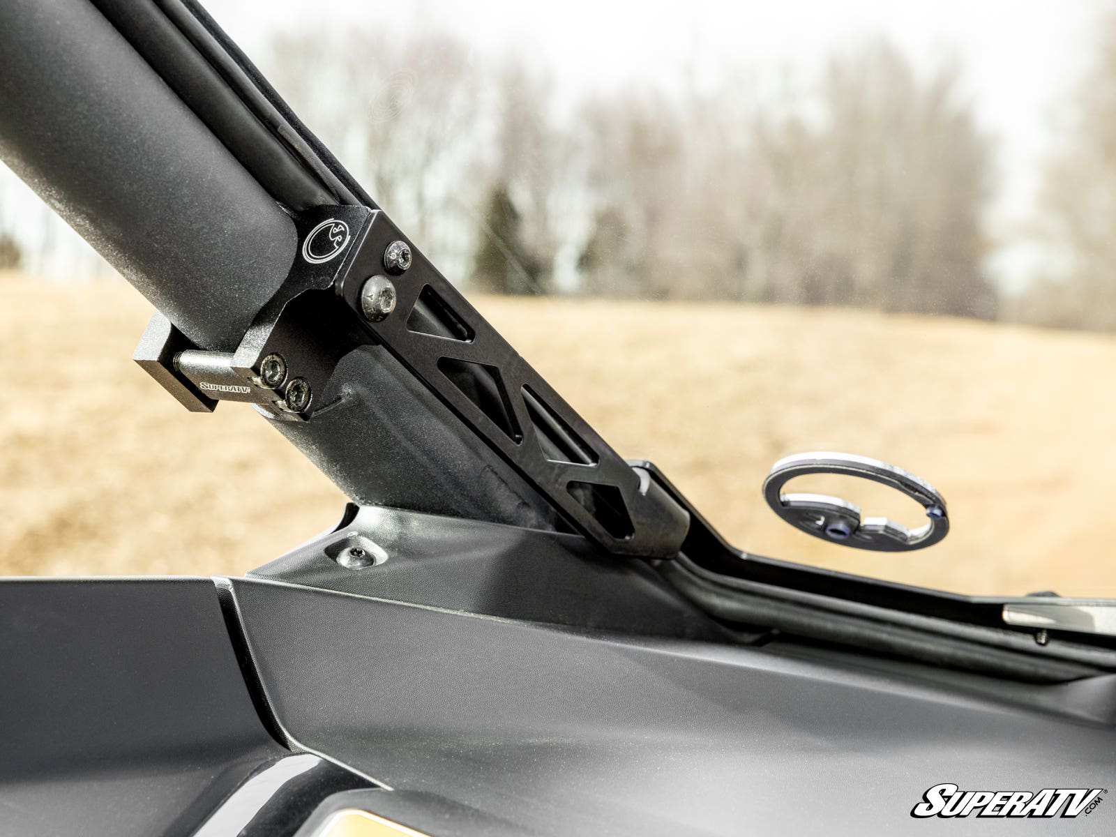 Photo of SuperATV Can-Am Maverick R Scratch-Resistant Full Windshield by SuperATV - Premium Windshields for UTVs / Side by Sides