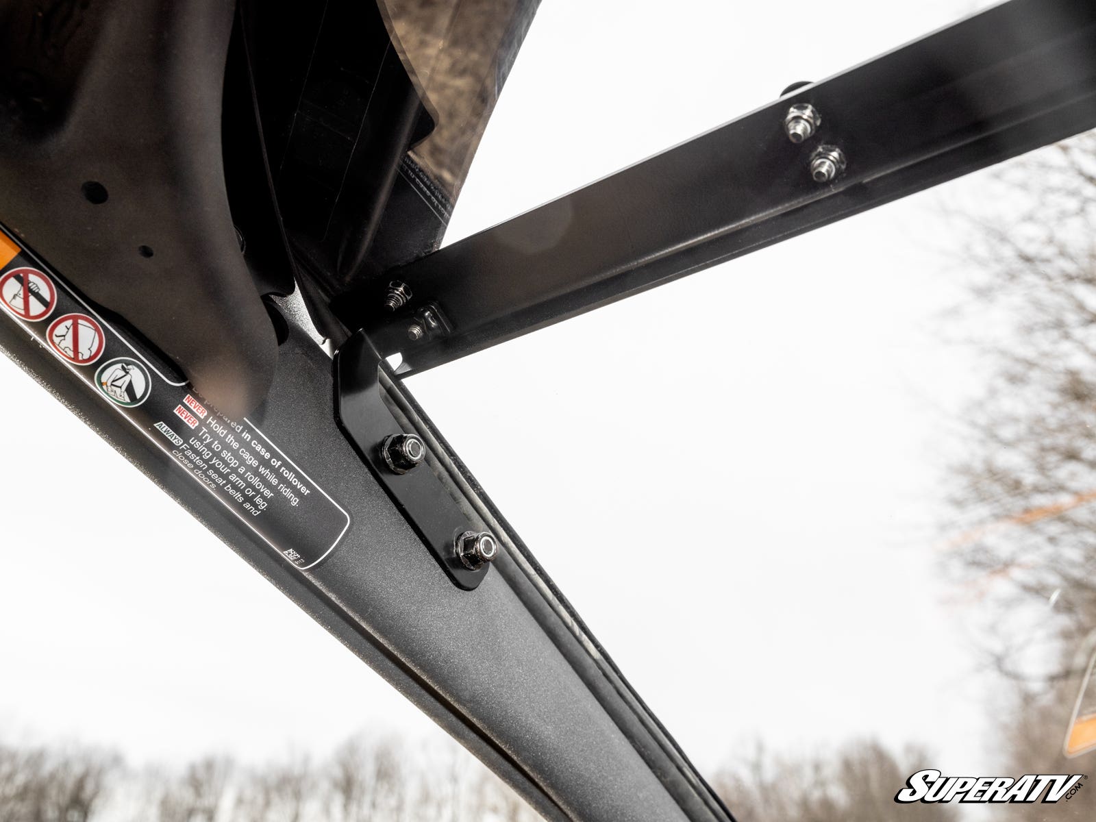 Photo of SuperATV Can-Am Maverick R Scratch-Resistant Full Windshield by SuperATV - Premium Windshields for UTVs / Side by Sides