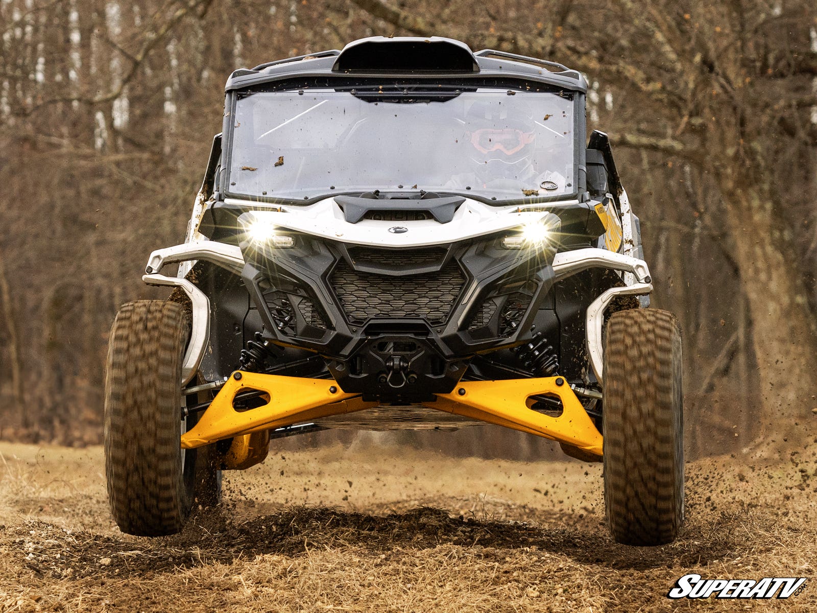Photo of SuperATV Can-Am Maverick R Scratch-Resistant Full Windshield by SuperATV - Premium Windshields for UTVs / Side by Sides