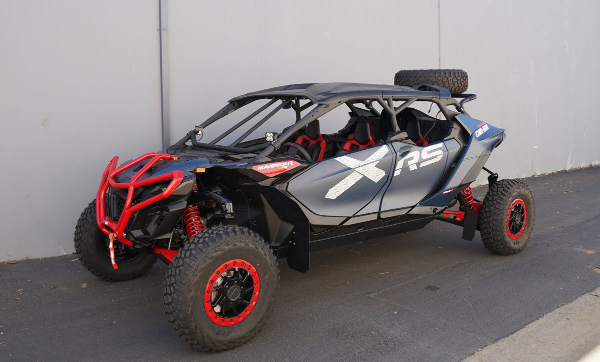Photo of Can-Am Maverick R Max Mid-Height Dual Clamp Spare Tire Mount by Factory UTV - Premium Spare Tire Mounts for UTVs / Side by Sides